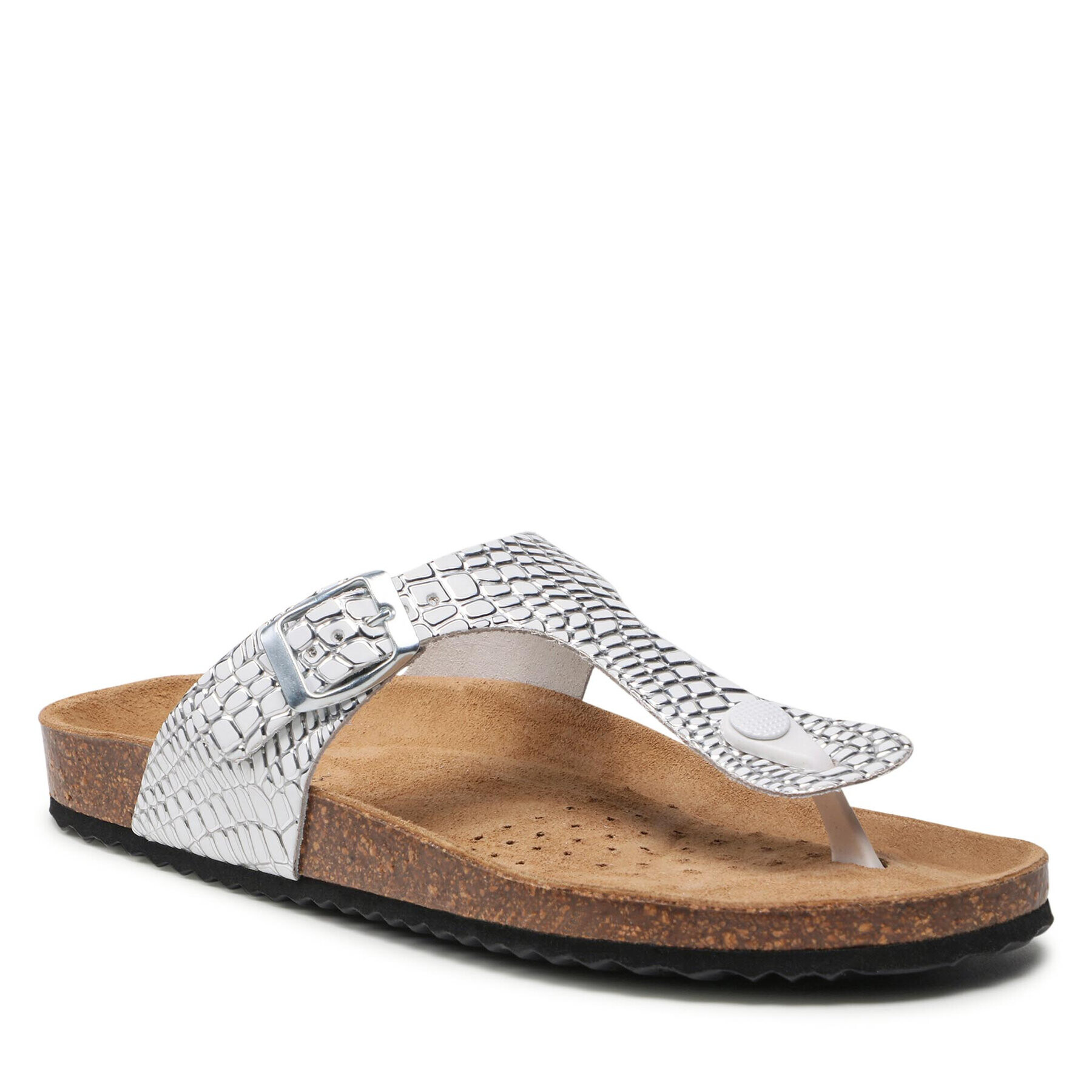 Geox Flip flop D Brionia B D15LSB 00040 C1007 Alb - Pled.ro