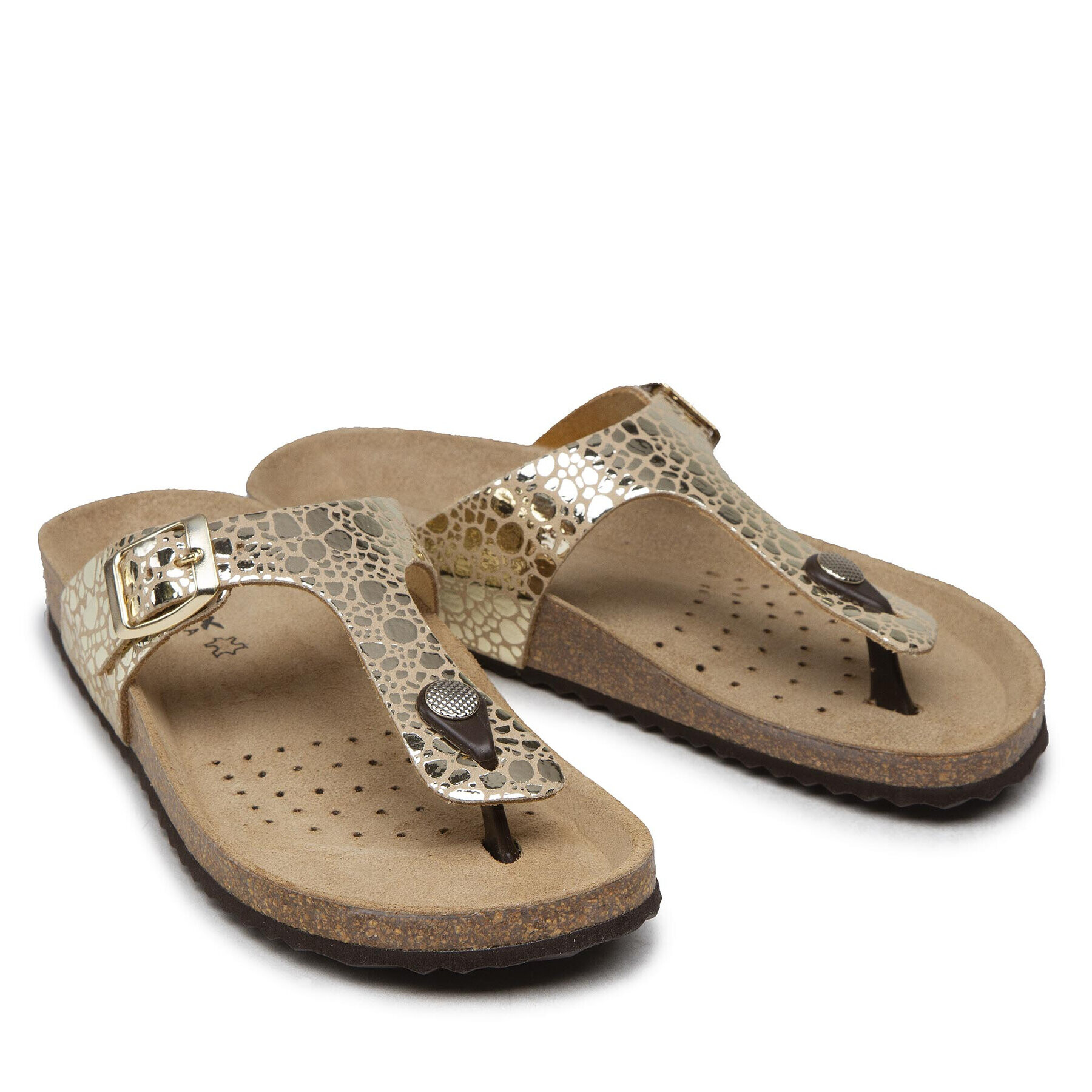 Geox Flip flop D Brionia B D15LSB 000VI C2012 Auriu - Pled.ro