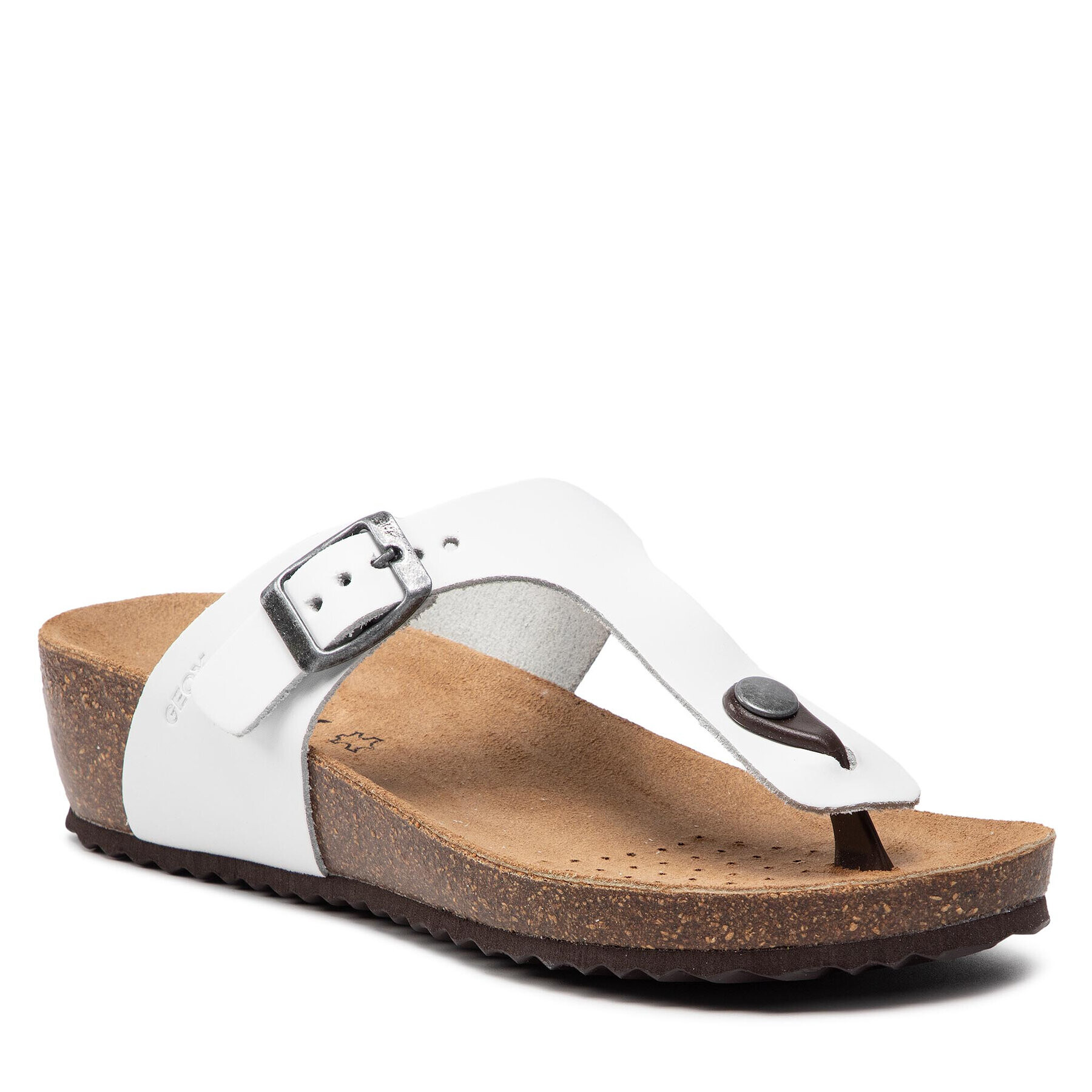 Geox Flip flop D Sthellae A D02LTA 00043 C1000 Alb - Pled.ro