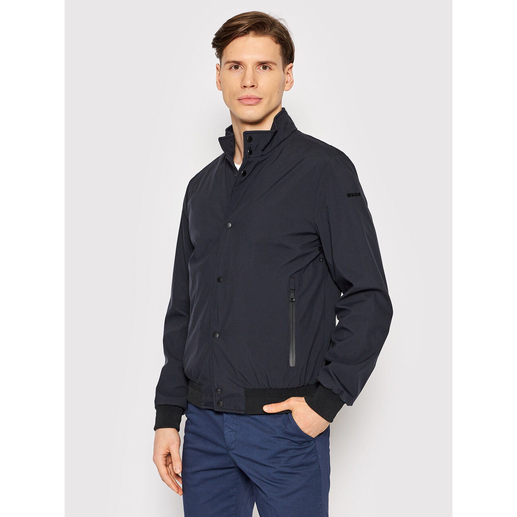 Geox Geacă bomber Mooner M2520R T2629 F1624 Bleumarin Regular Fit - Pled.ro