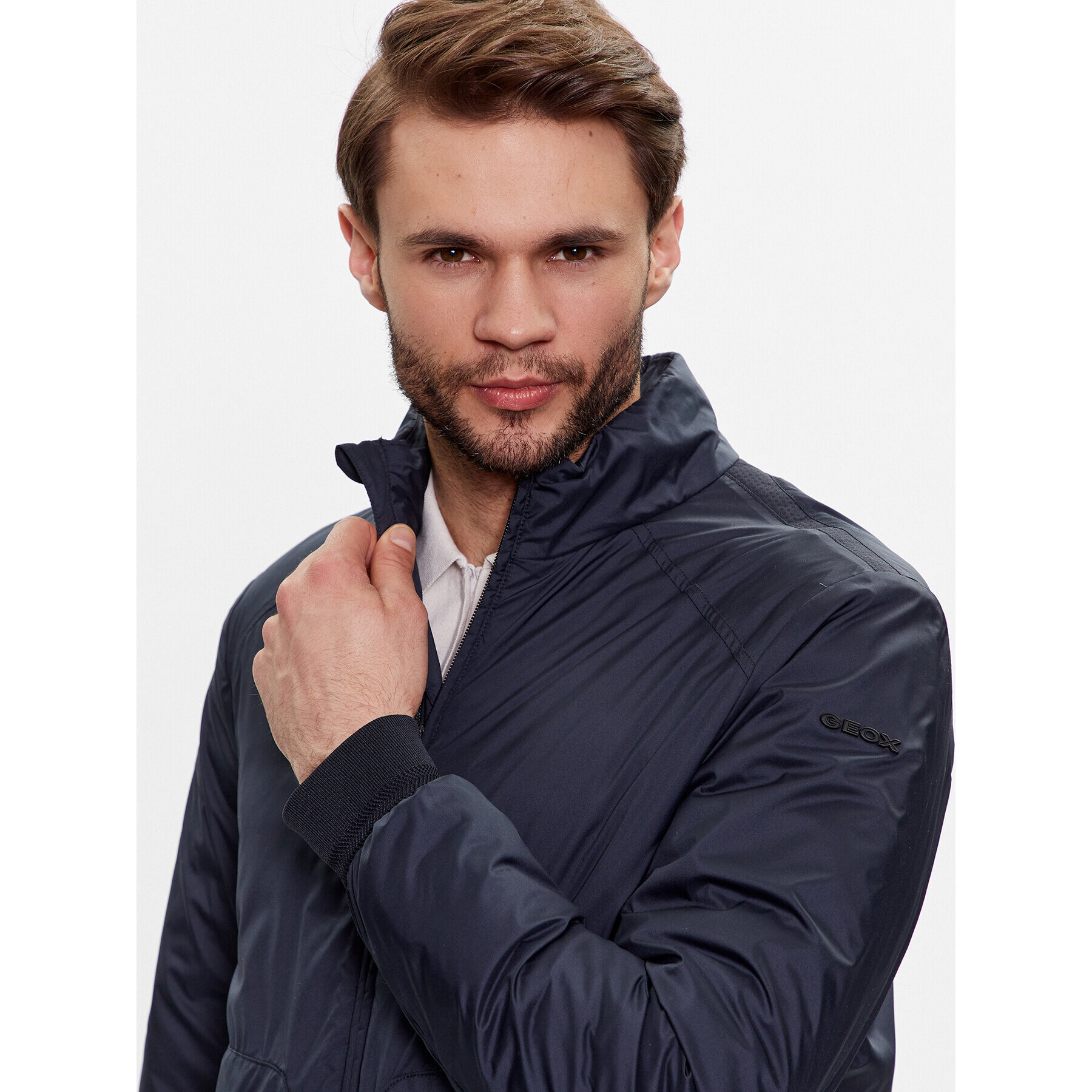 Geox Geacă bomber Spherica M3528Z-T2937 F1624 Albastru Regular Fit - Pled.ro