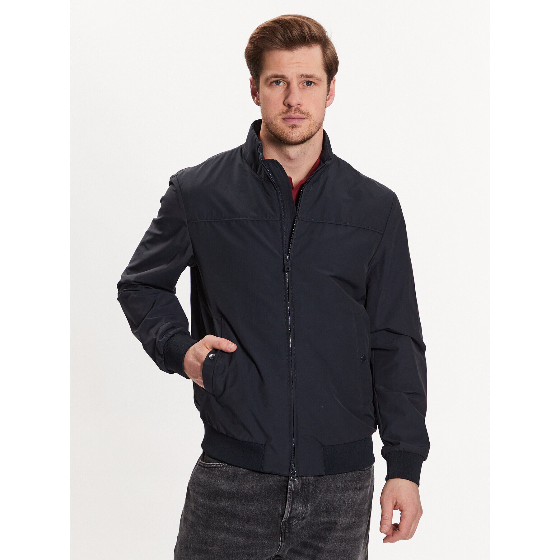 Geox Geacă bomber Vincit M3520D-T2983 F1624 Albastru Regular Fit - Pled.ro