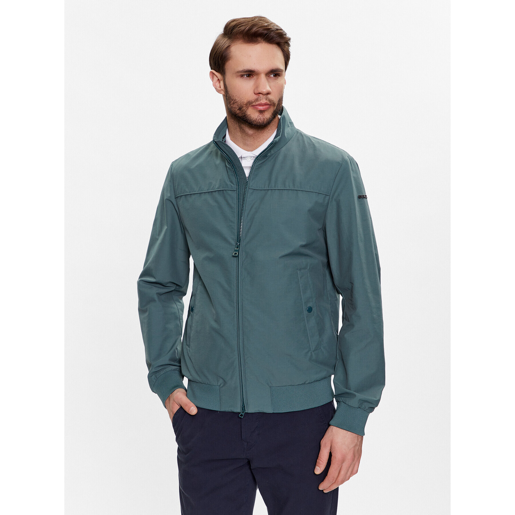 Geox Geacă bomber Vincit M3520D-T2983 F3256 Verde Regular Fit - Pled.ro