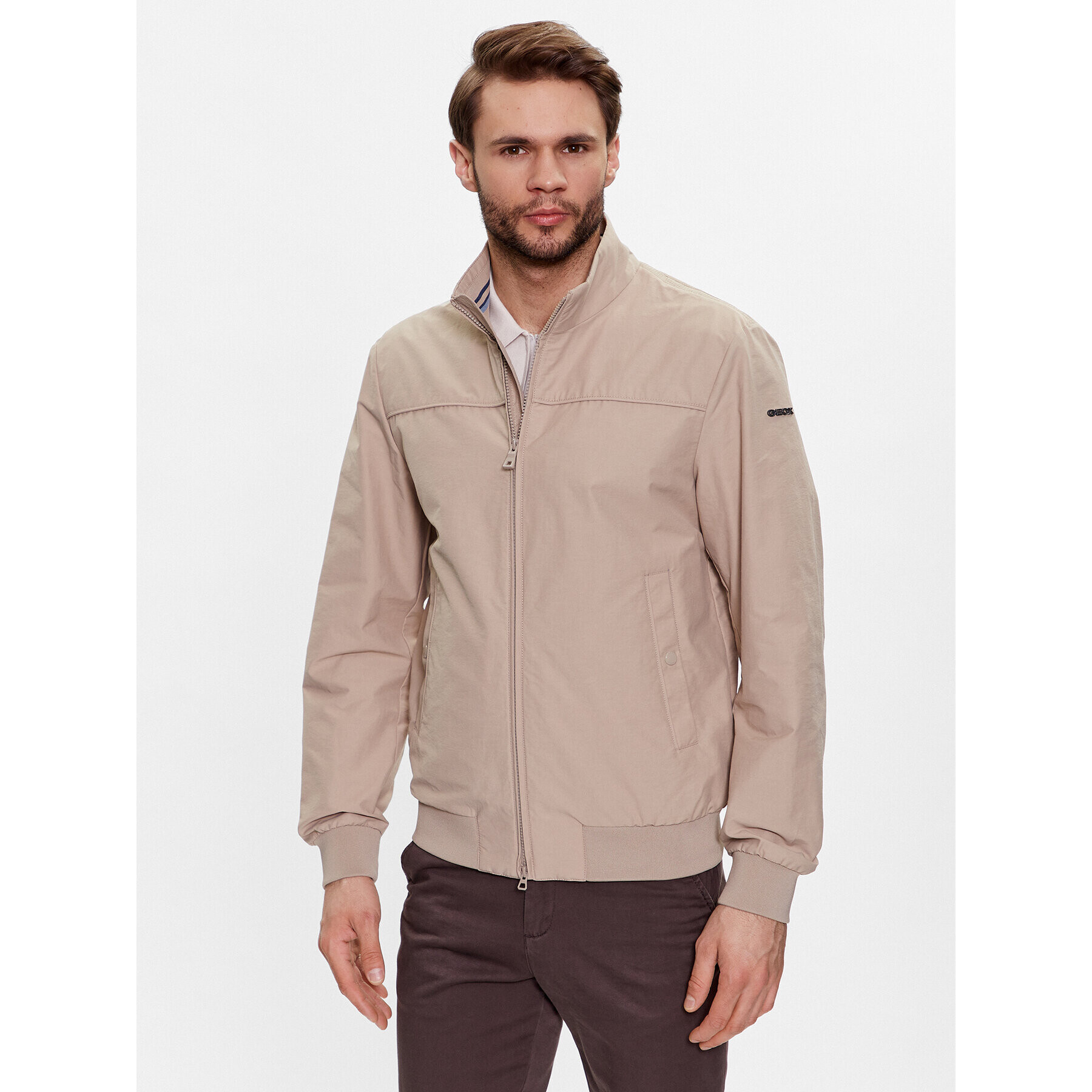 Geox Geacă bomber Vincit M3520D-T2983 F5241 Maro Regular Fit - Pled.ro