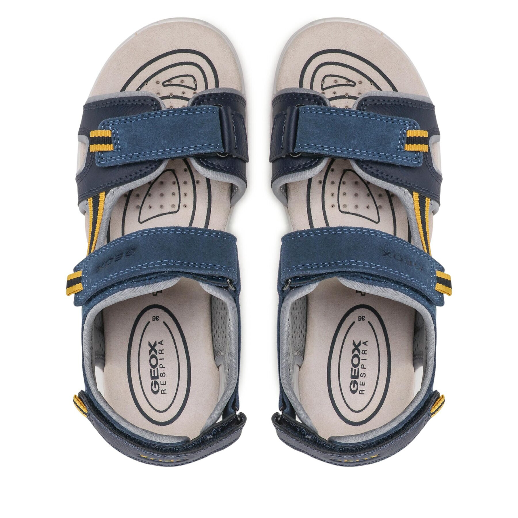 Geox Sandale J Sandal Alben Boy J35AVA01522C4B2G D Albastru - Pled.ro