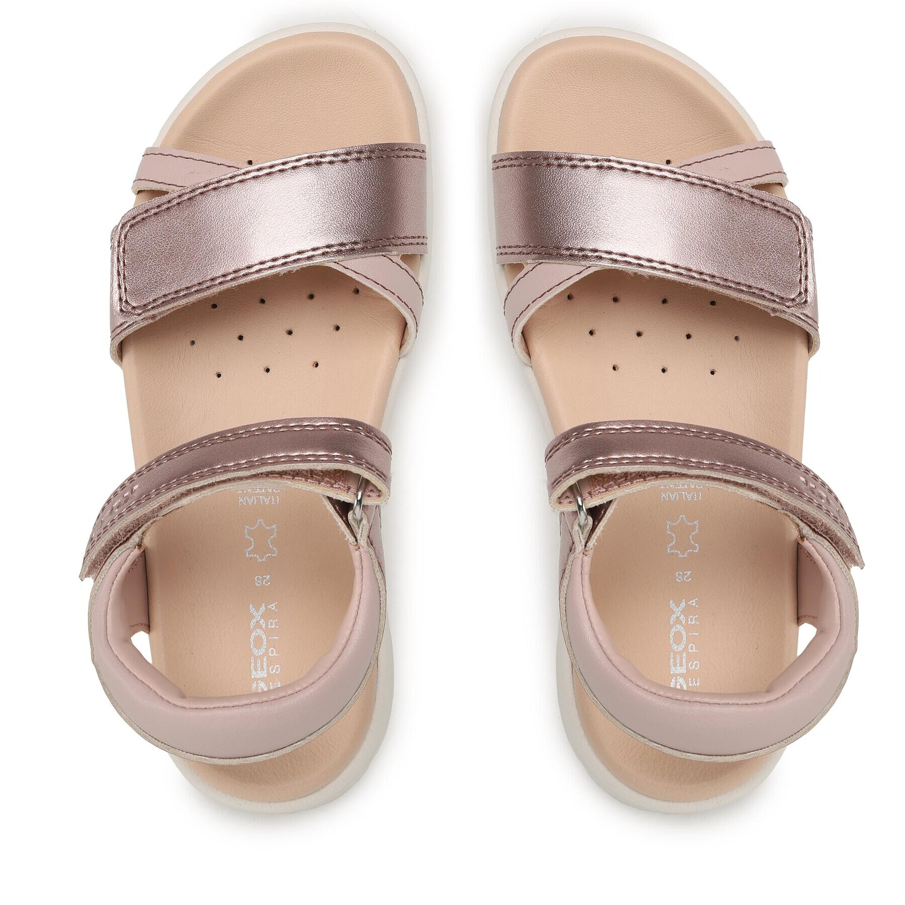 Geox Sandale J Sandal Soleima Gir J35GSA0NFBCC8014 S Roz - Pled.ro