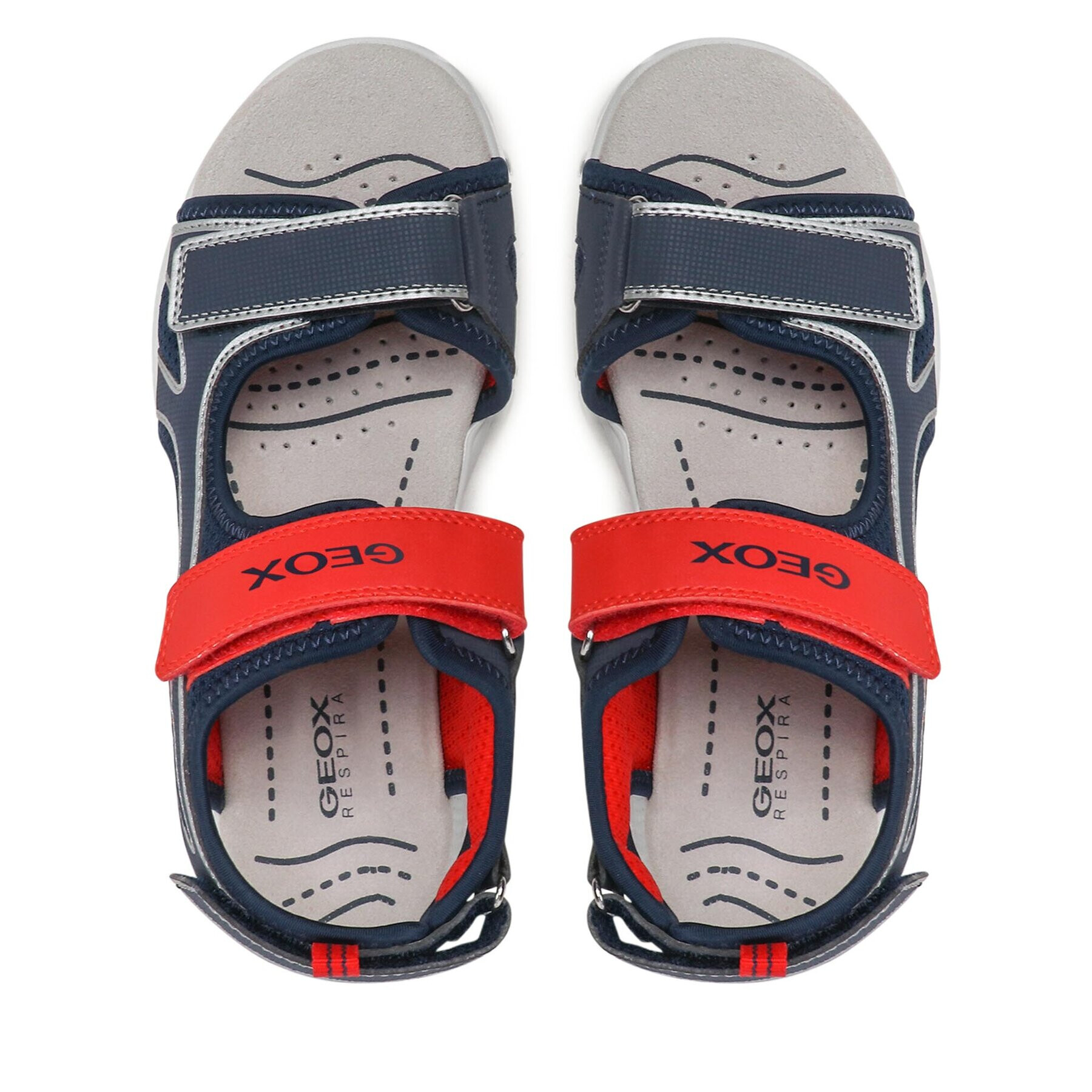 Geox Sandale J Sandal Splush Boy J35GPA014CEC0735 D Colorat - Pled.ro