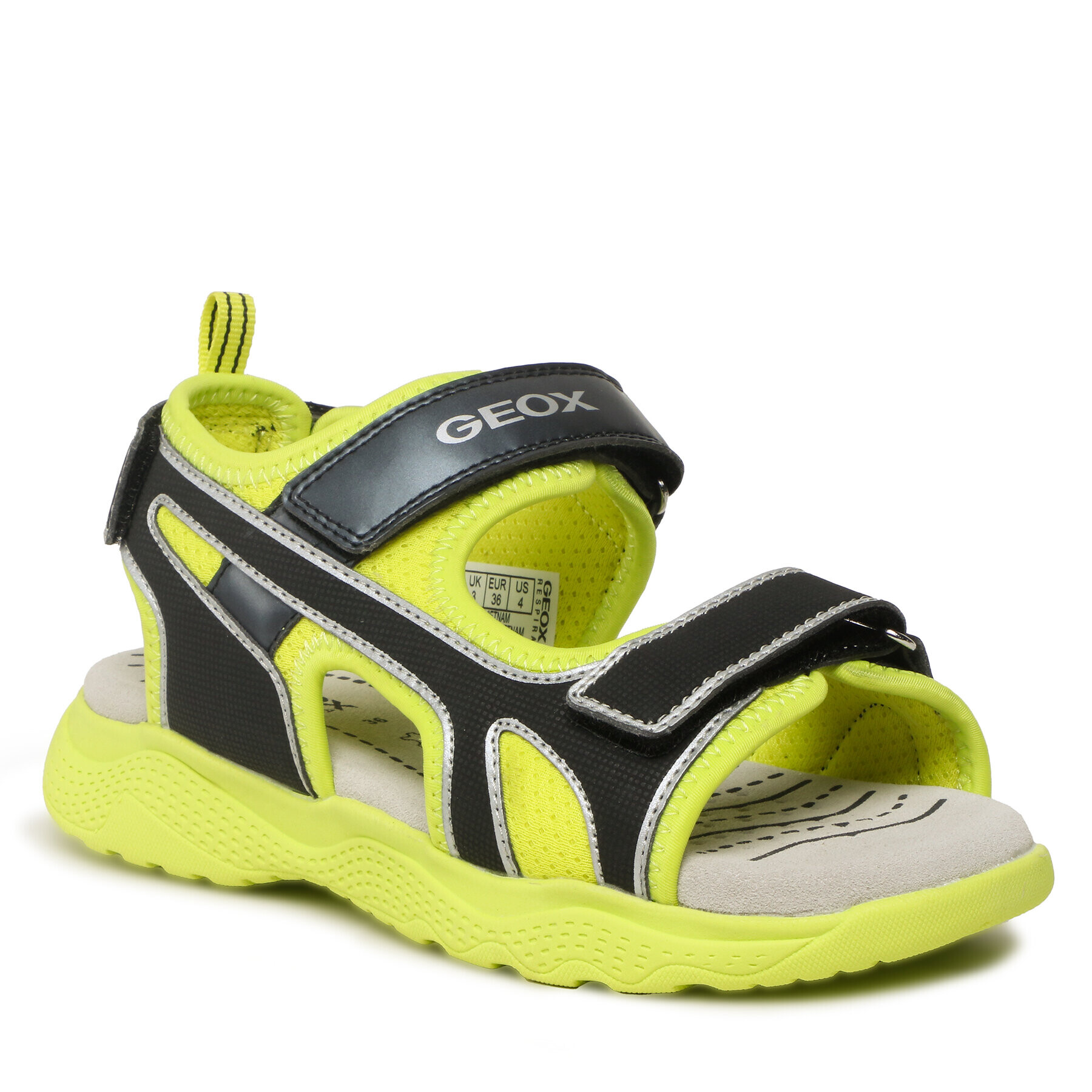 Geox Sandale J Sandal Splush Boy J35GPA014CEC3707 D Verde - Pled.ro