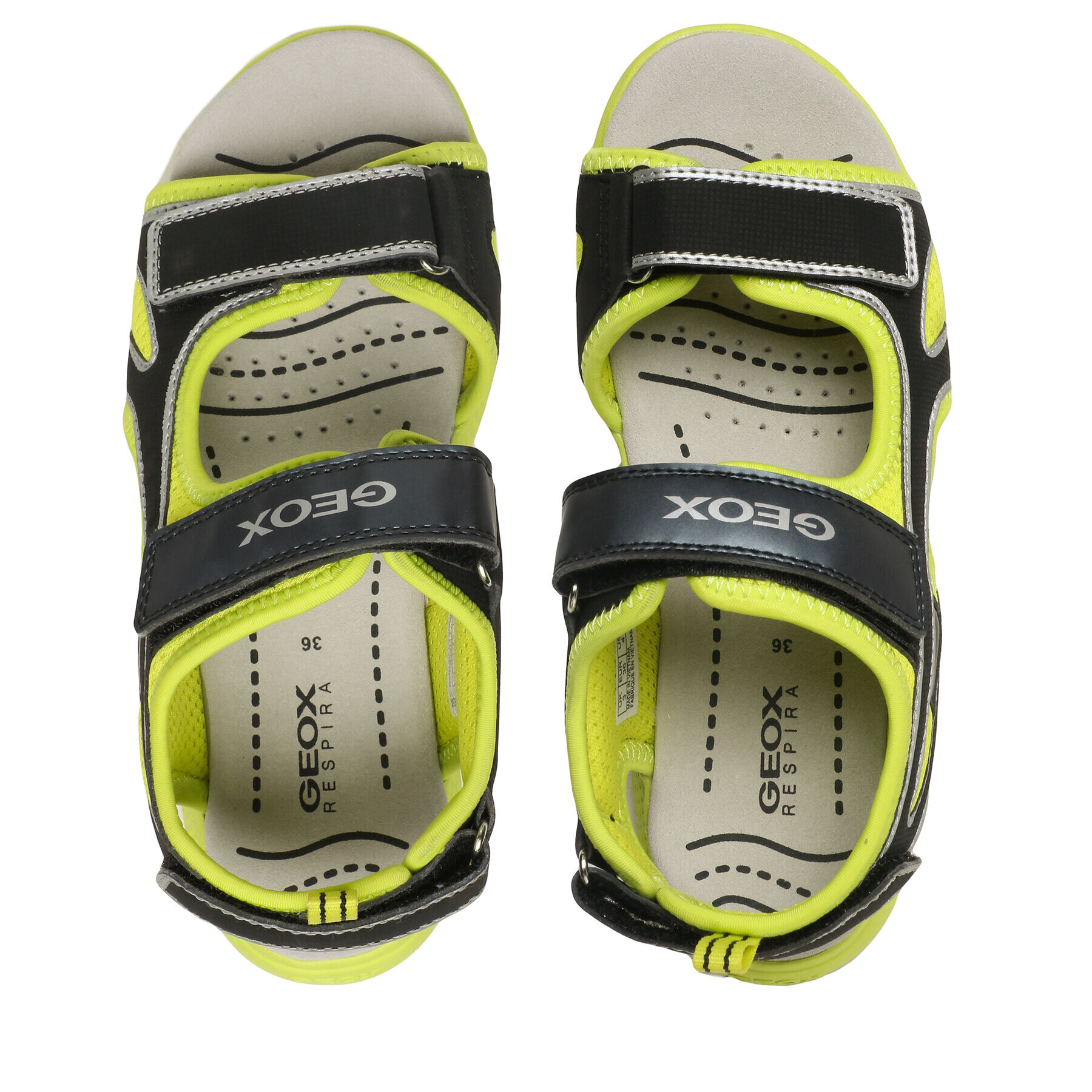 Geox Sandale J Sandal Splush Boy J35GPA014CEC3707 D Verde - Pled.ro