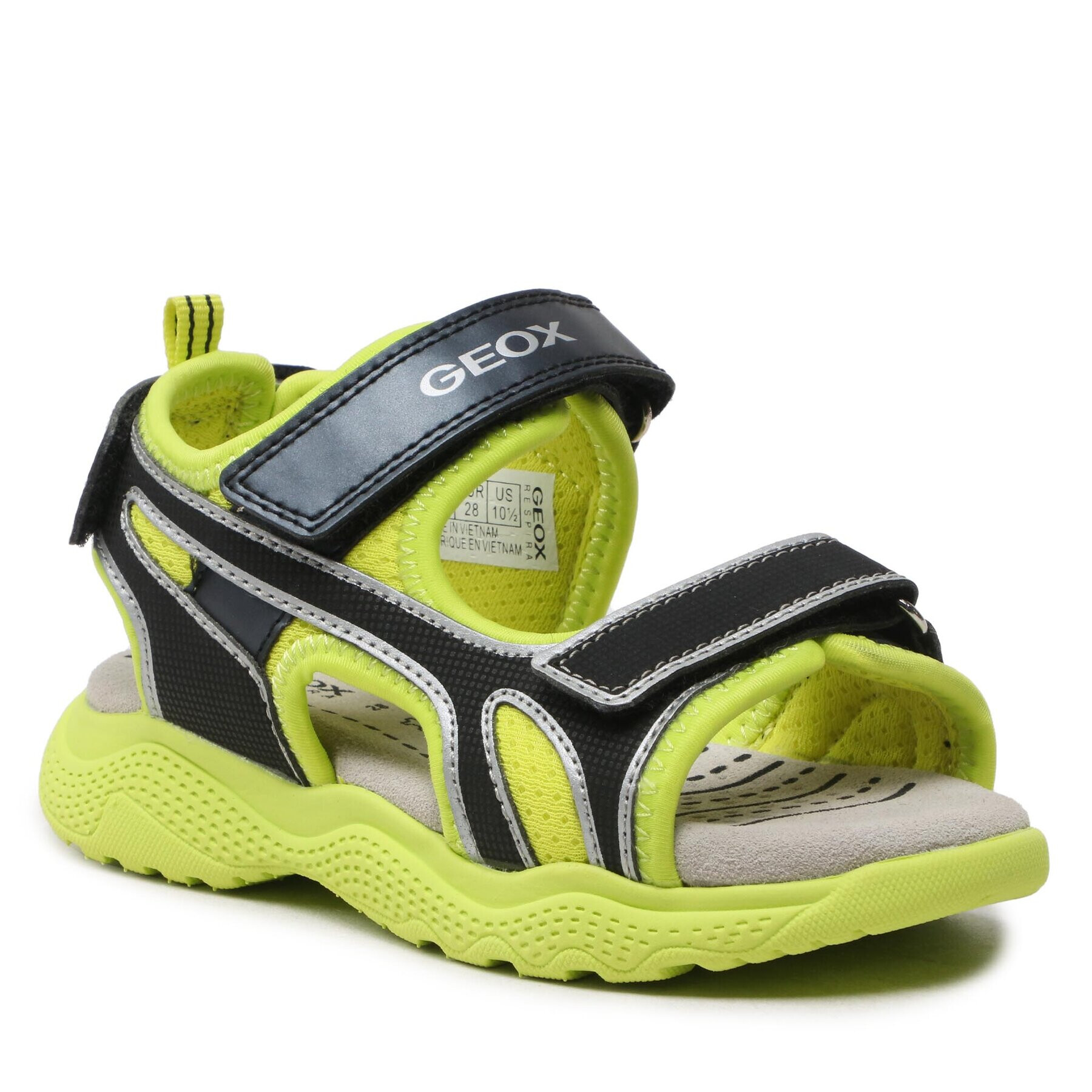 Geox Sandale J Sandal Splush Boy J35GPA014CEC3707 S Galben - Pled.ro