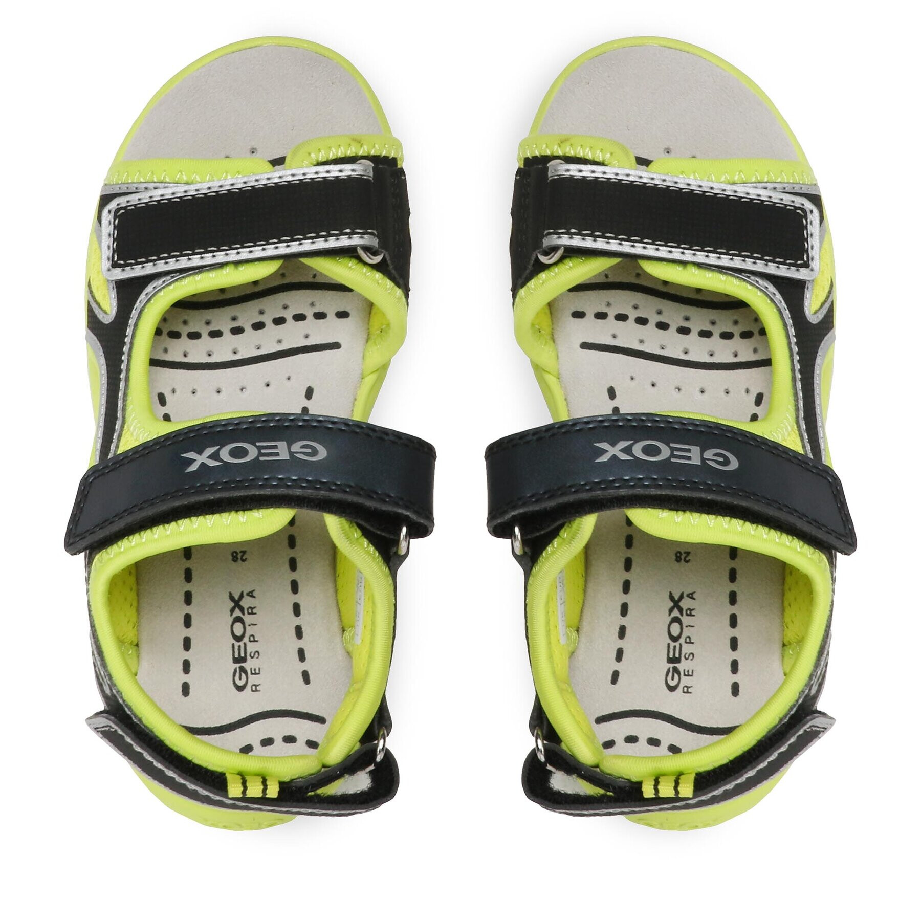 Geox Sandale J Sandal Splush Boy J35GPA014CEC3707 S Galben - Pled.ro