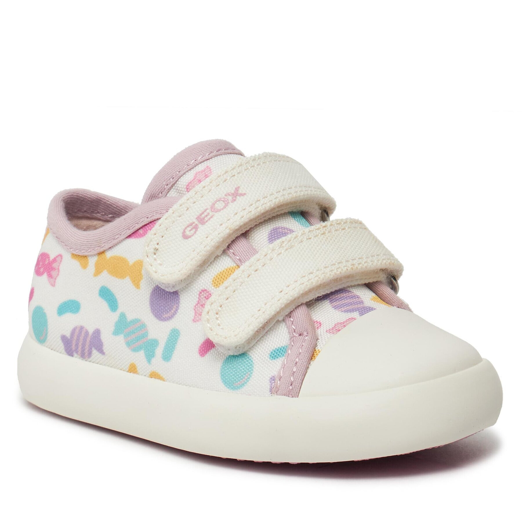 Geox Sneakers B Gisli Girl B451MB 000AN C0653 M Alb - Pled.ro