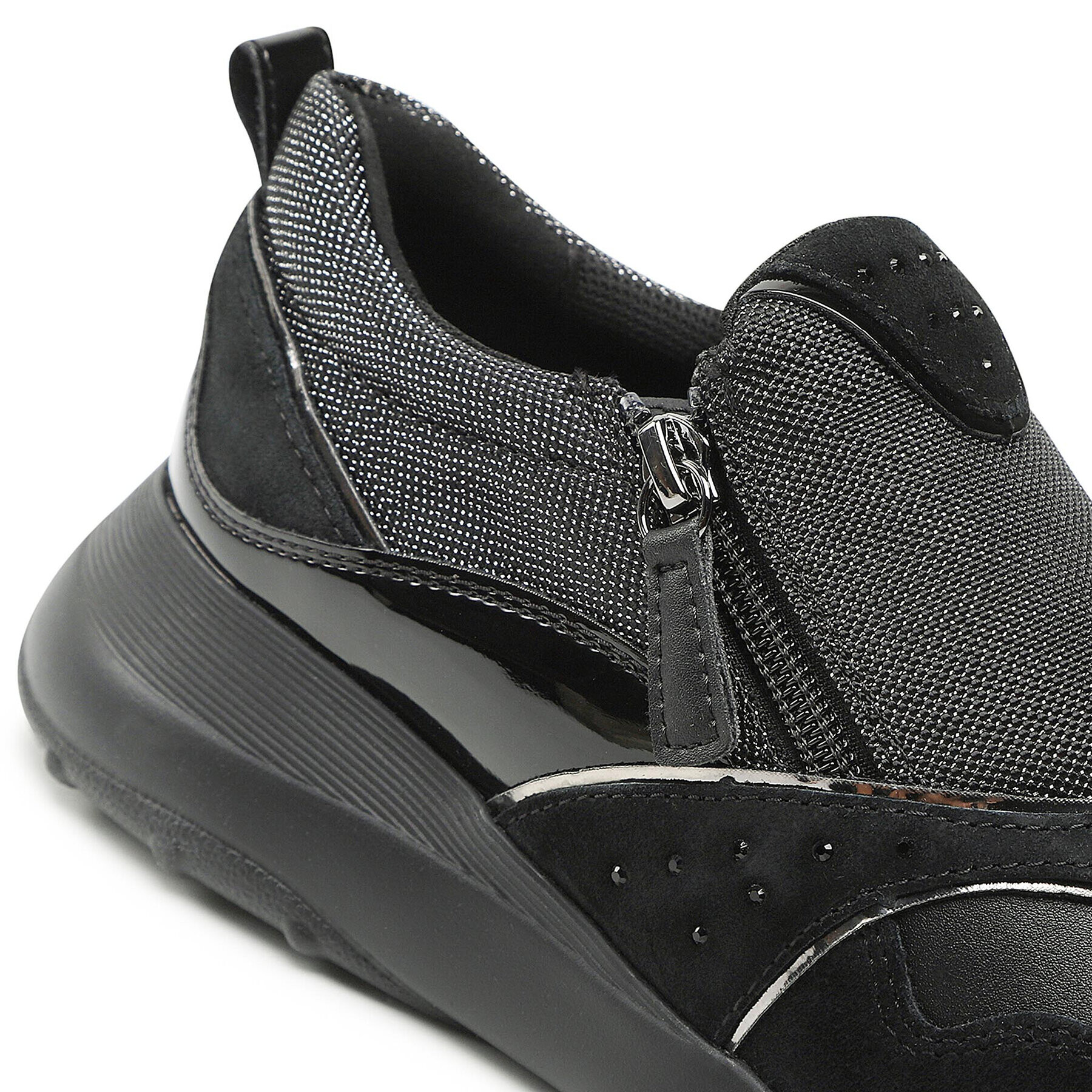 Geox Sneakers D Alleniee A D26LPA 0AS22 C9999 Negru - Pled.ro