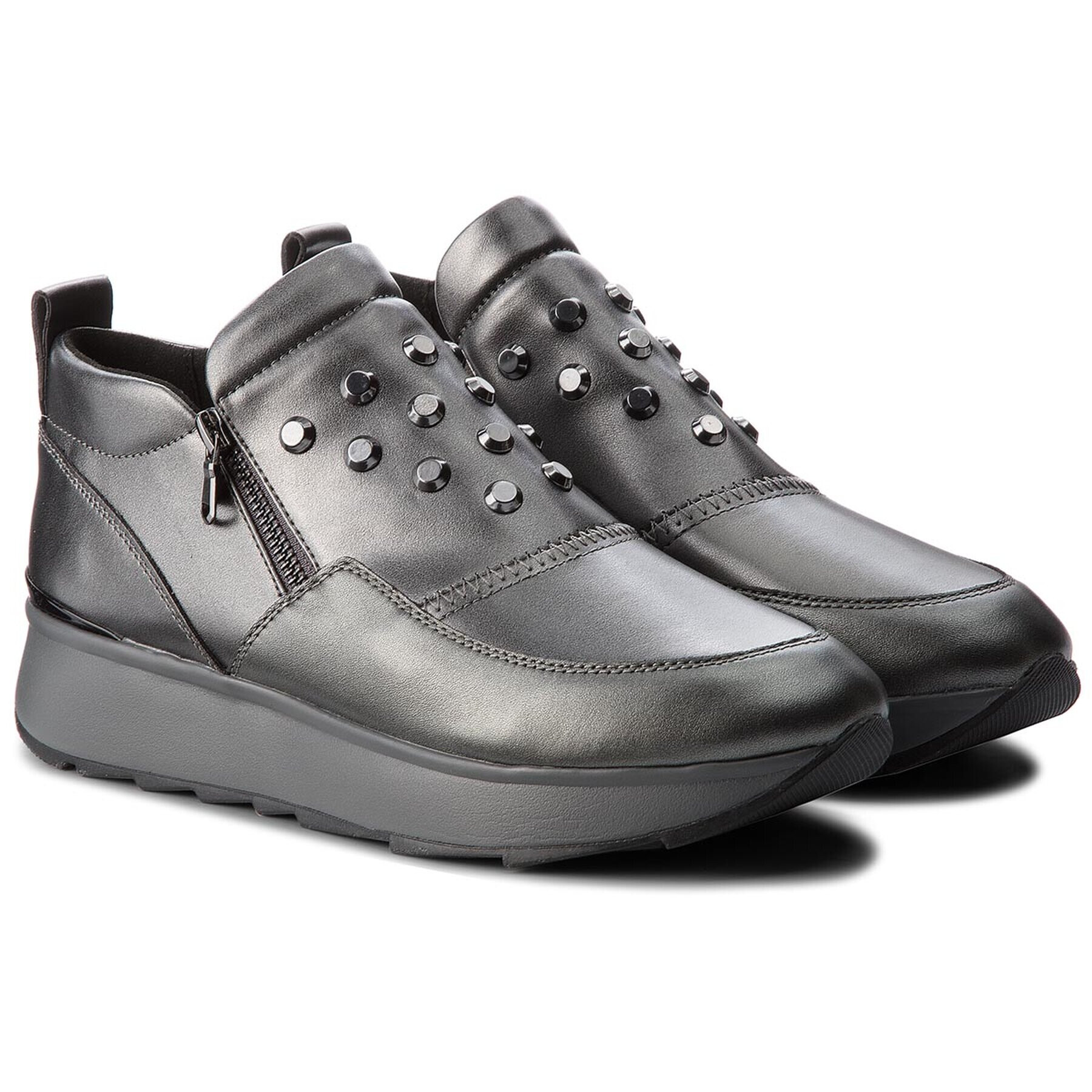 Geox Sneakers D Gendry A D745TA 0BVNF C1G9F Gri - Pled.ro