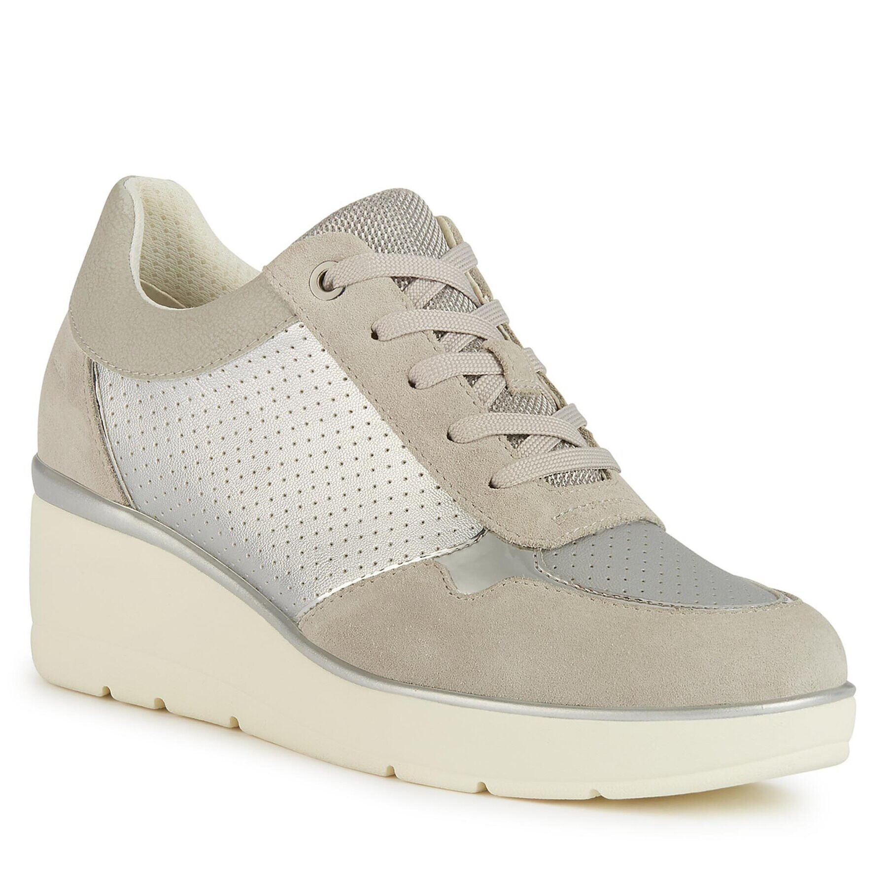 Geox Sneakers D Ilde D25RAA 0AJ22 C0898 Argintiu - Pled.ro