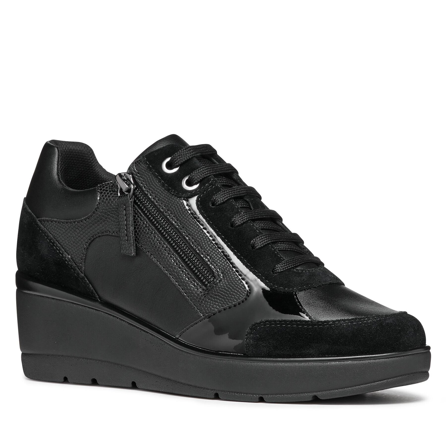 Geox Sneakers D Ilde D36RAC 05422 C9999 Negru - Pled.ro