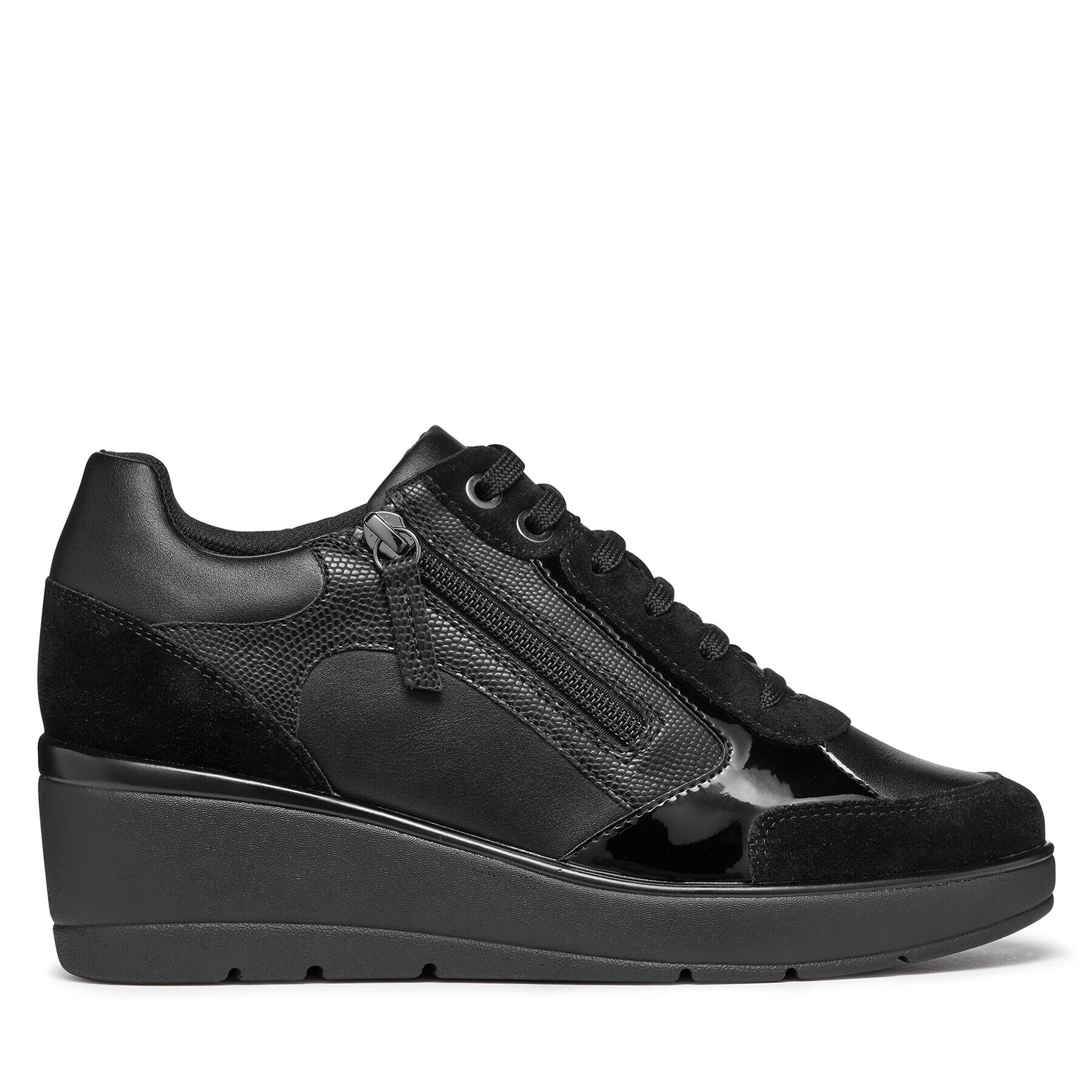 Geox Sneakers D Ilde D36RAC 05422 C9999 Negru - Pled.ro