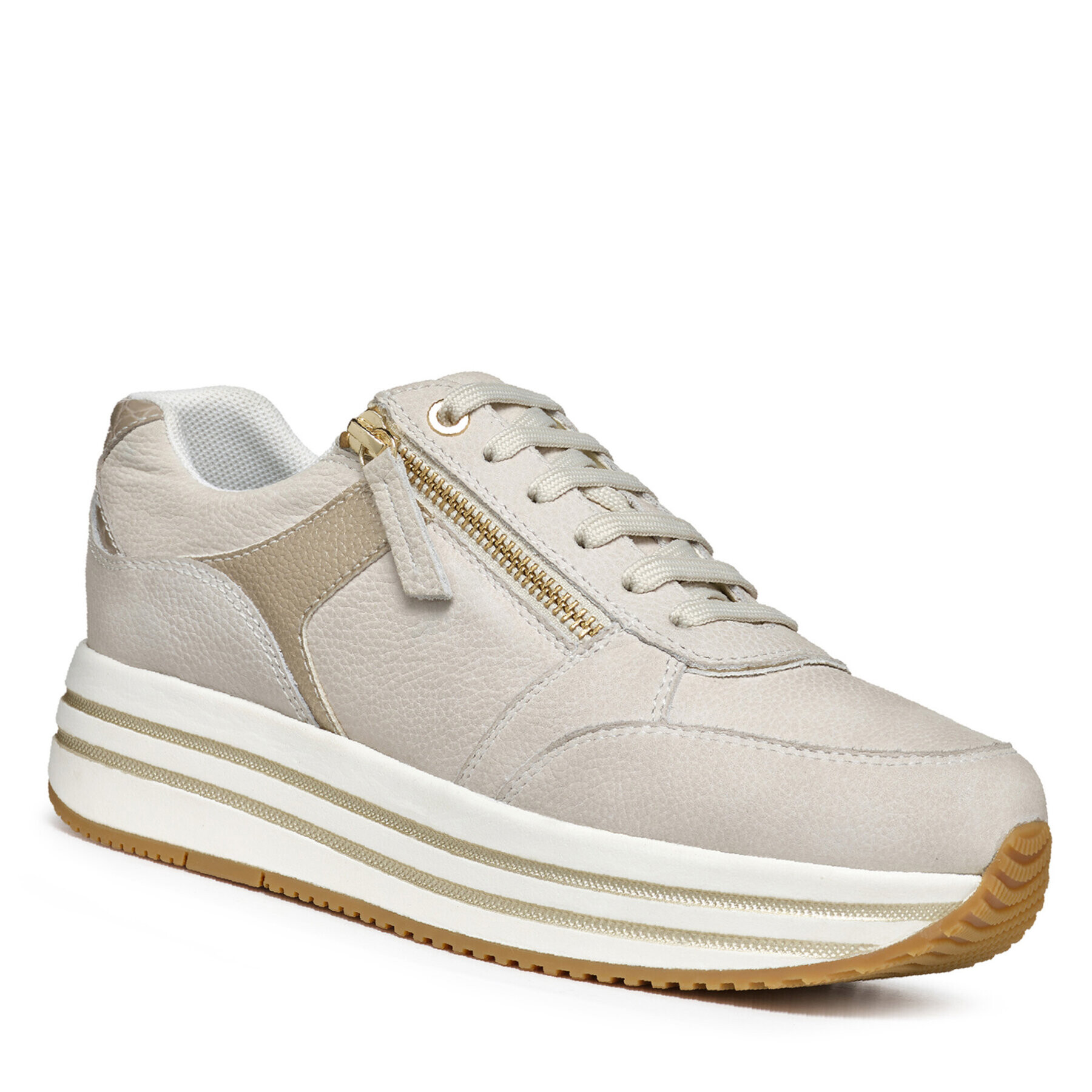 Geox Sneakers D Kency D36QHA 0767B C1S2L Écru - Pled.ro