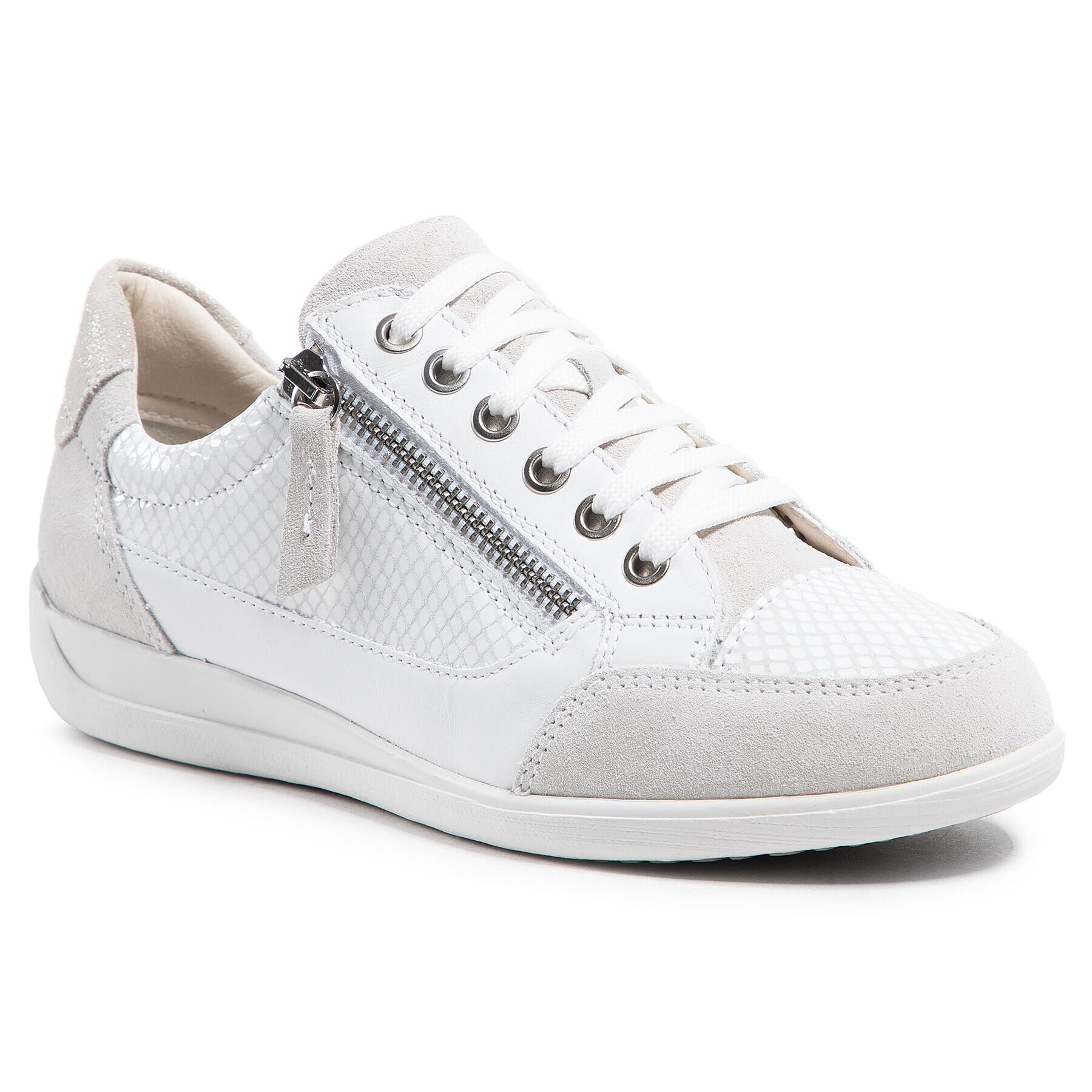 Geox Sneakers D Myria A D6468A 02241 C1209 Alb - Pled.ro