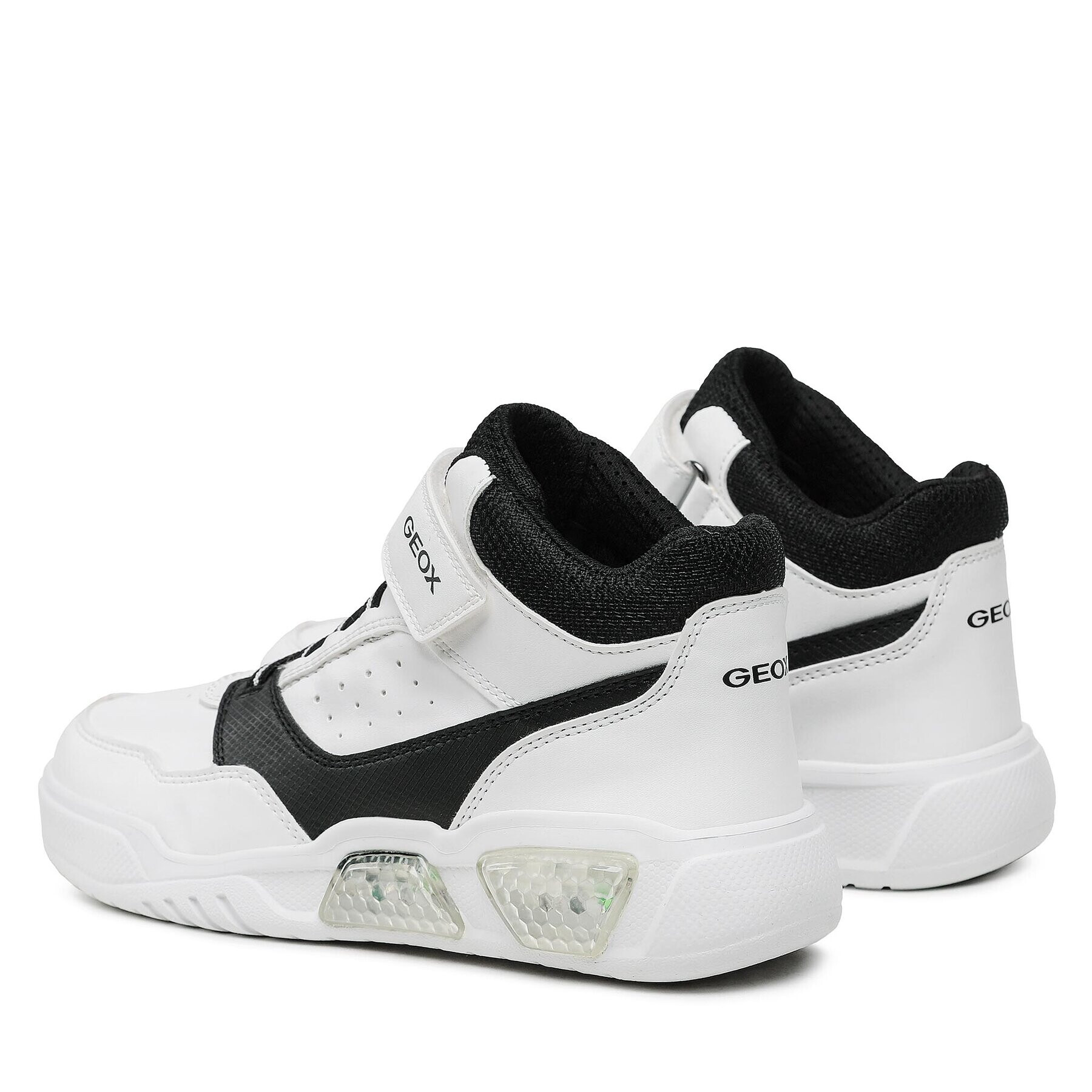 Geox Sneakers J Illuminus Boy J36GVB 05411 C0404 DD Alb - Pled.ro