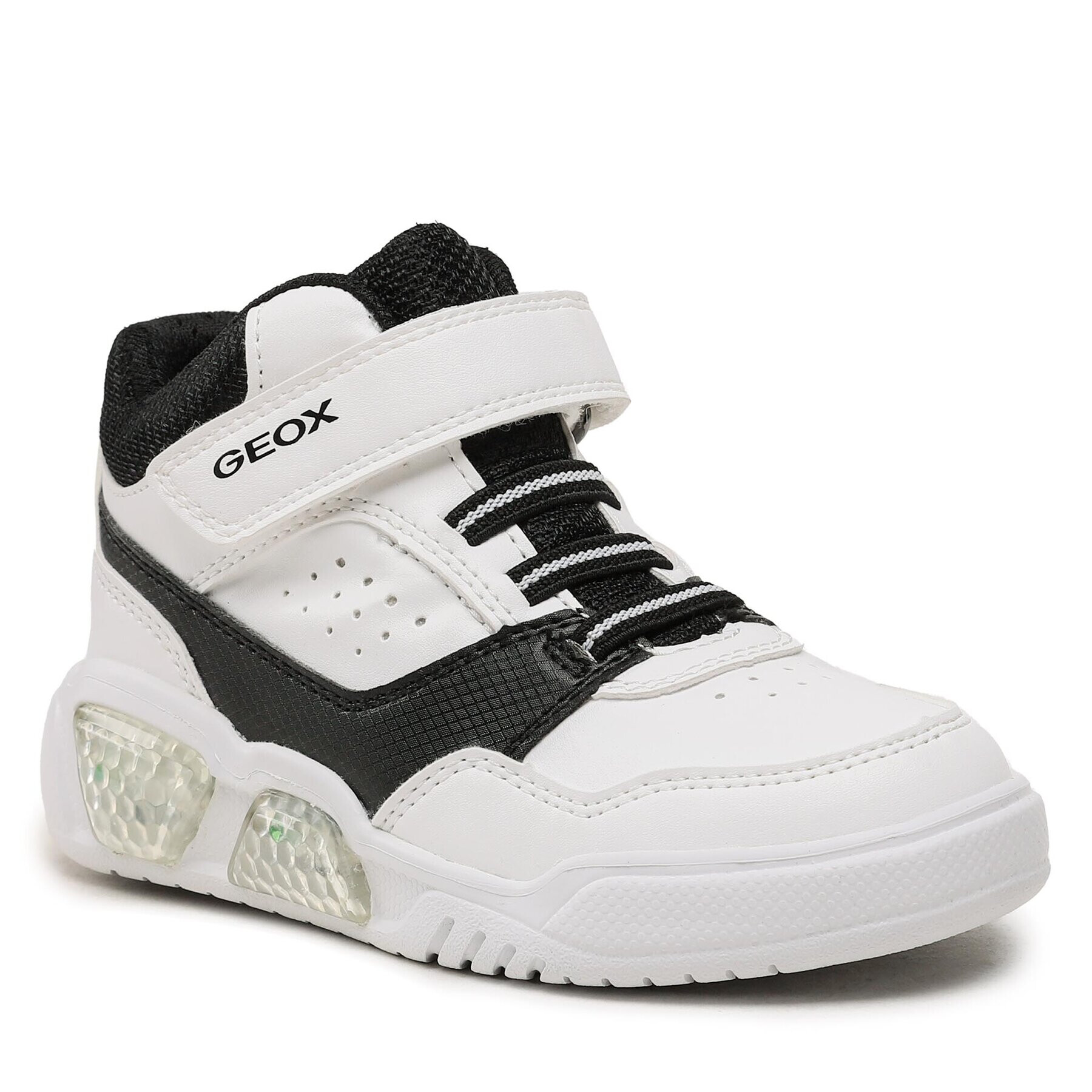 Geox Sneakers J Illuminus Boy J36GVB 05411 C0404 S Alb - Pled.ro