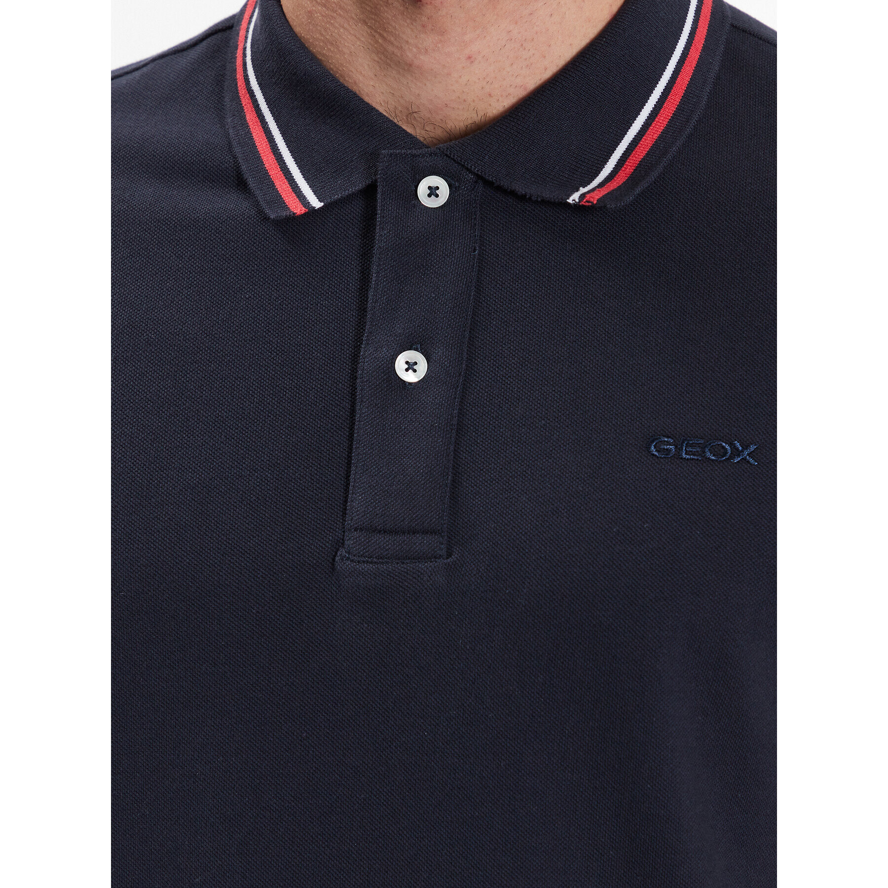 Geox Tricou polo Piquet M3510A-T2649 F4386 Bleumarin Regular Fit - Pled.ro