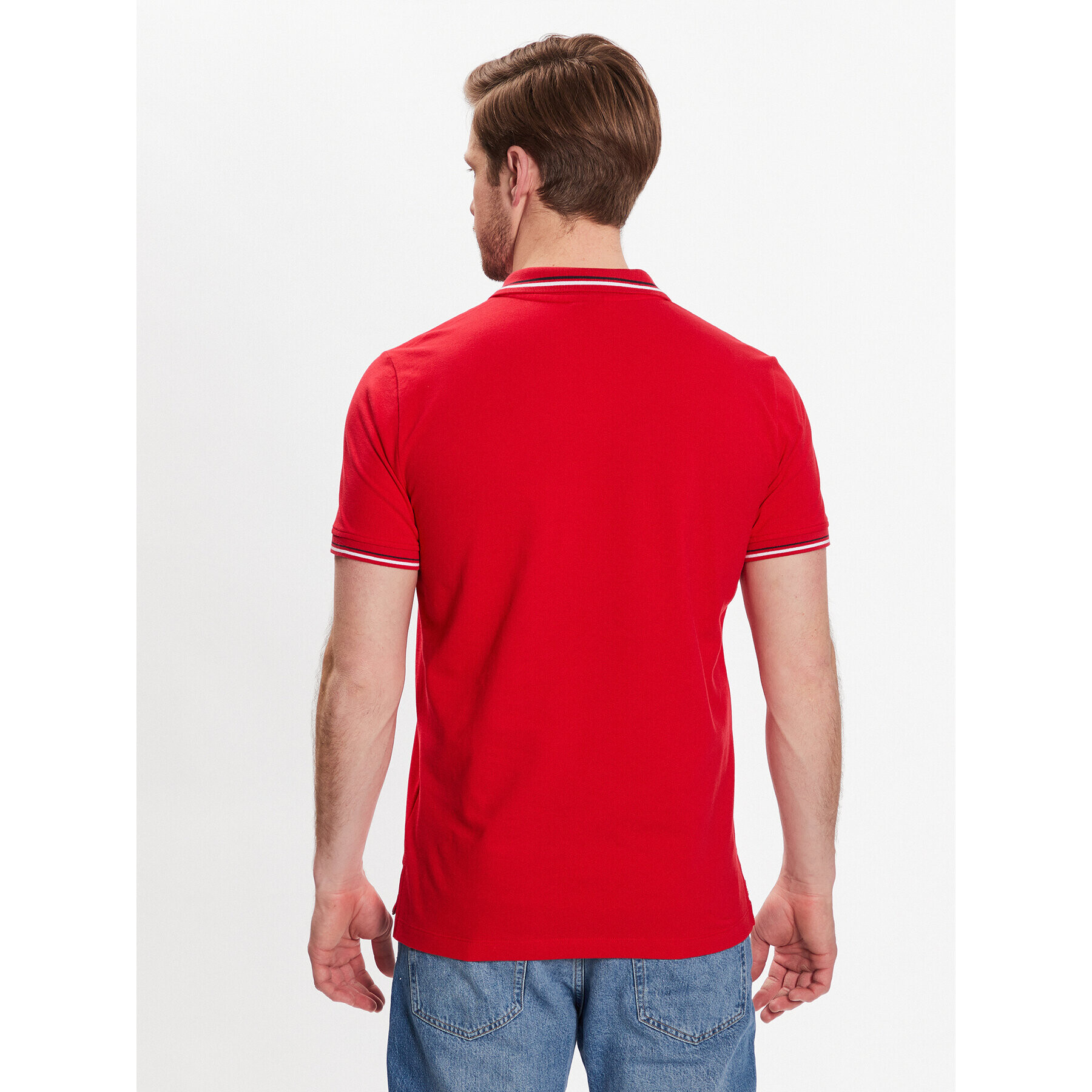 Geox Tricou polo Piquet M3510A-T2649 F7115 Roșu Regular Fit - Pled.ro