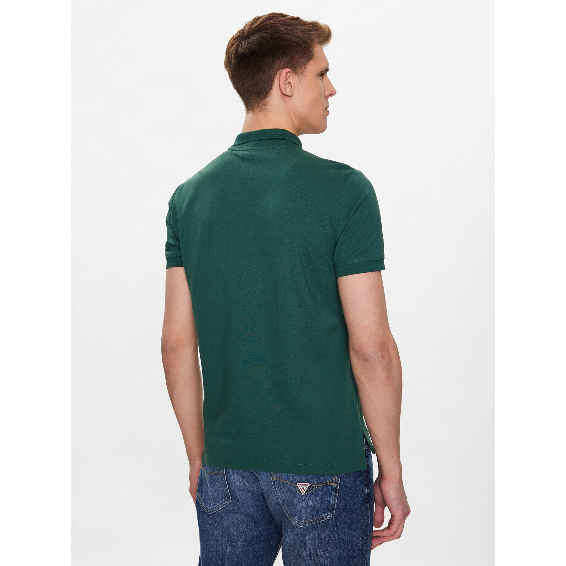 Geox Tricou polo Piquet M3510B-T2649 F3221 Verde Regular Fit - Pled.ro