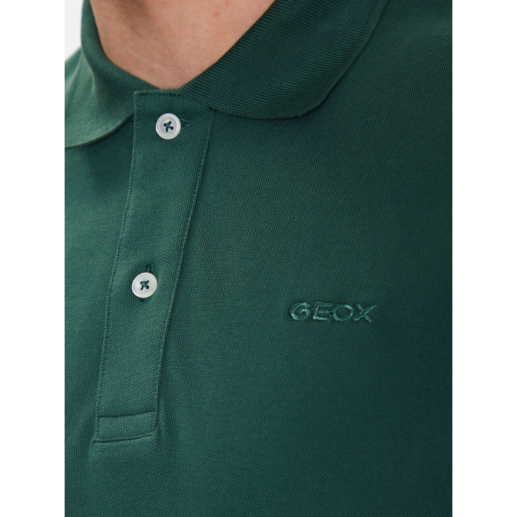 Geox Tricou polo Piquet M3510B-T2649 F3221 Verde Regular Fit - Pled.ro