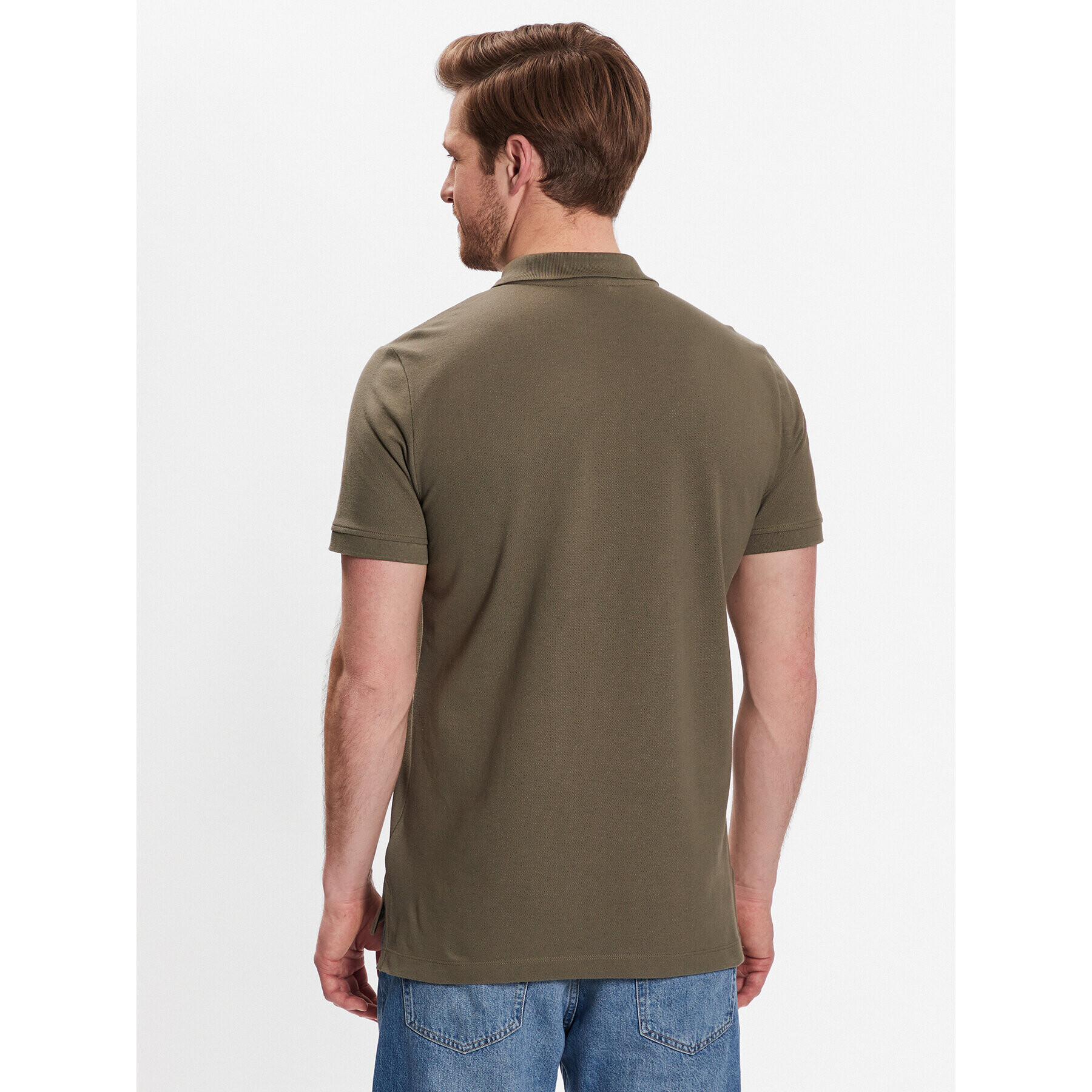 Geox Tricou polo Piquet M3510B-T2649 F3408 Verde Regular Fit - Pled.ro