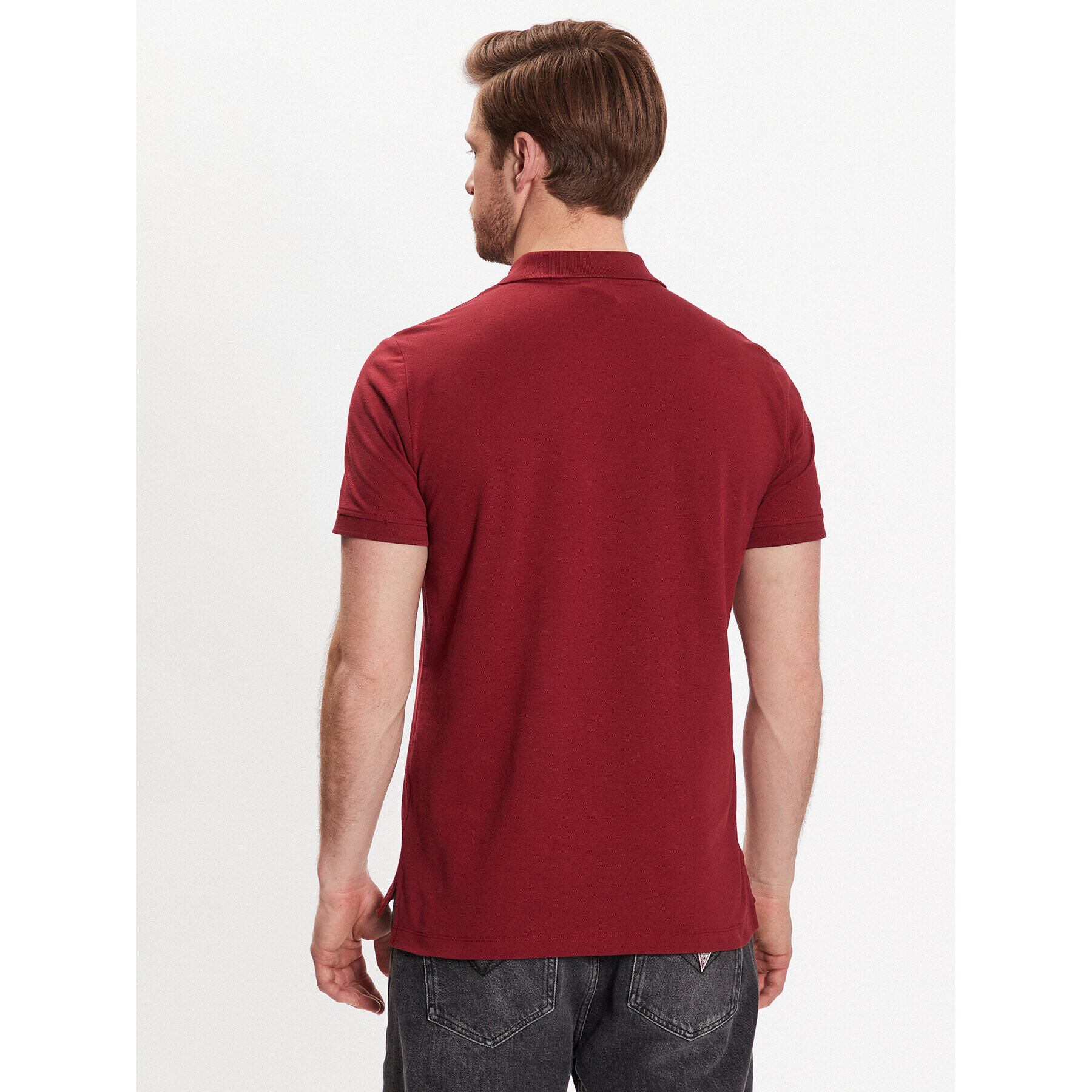 Geox Tricou polo Piquet M3510B-T2649 F7217 Roșu Regular Fit - Pled.ro