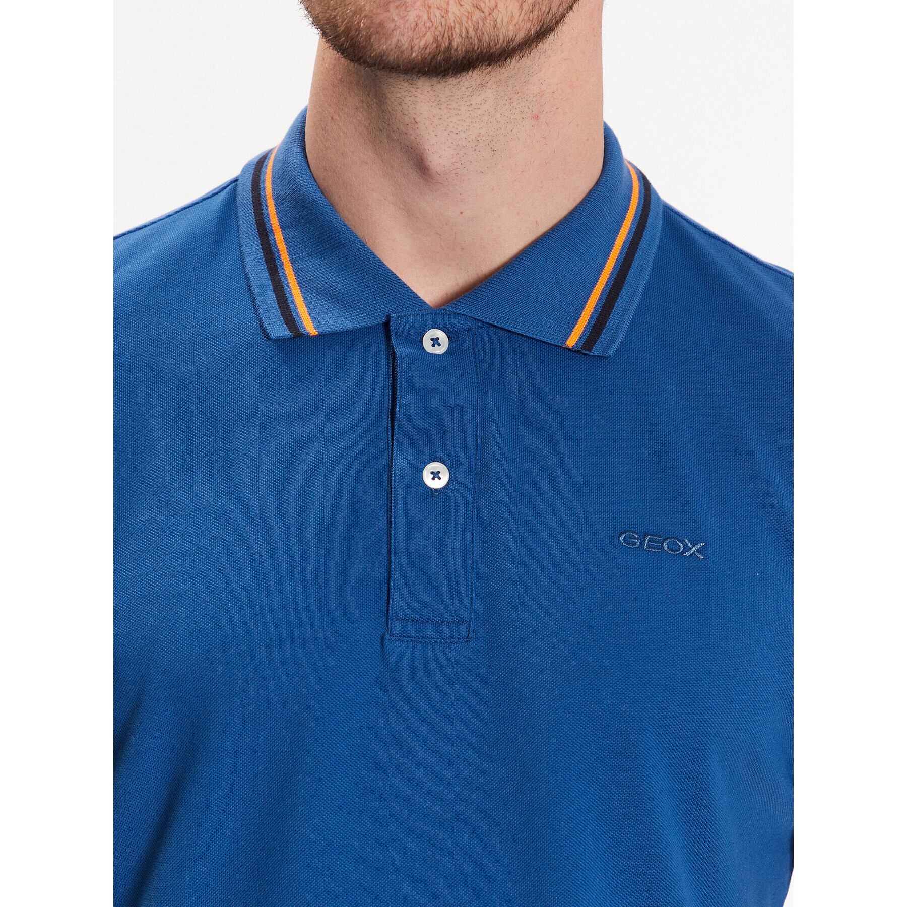 Geox Tricou polo Piquet M3511A-T2649 F4454 Bleumarin Regular Fit - Pled.ro