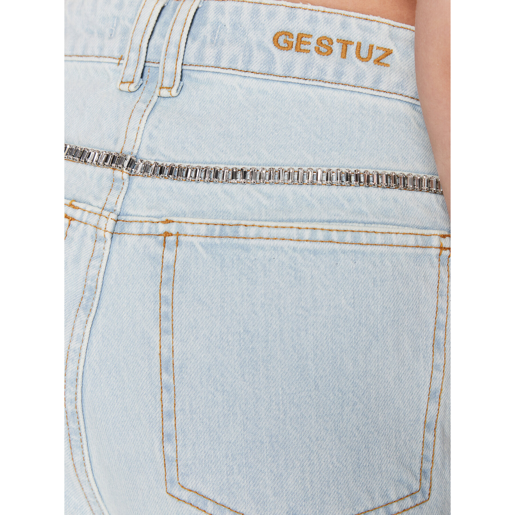 Gestuz Blugi Calia 10906913 Albastru Straight Fit - Pled.ro