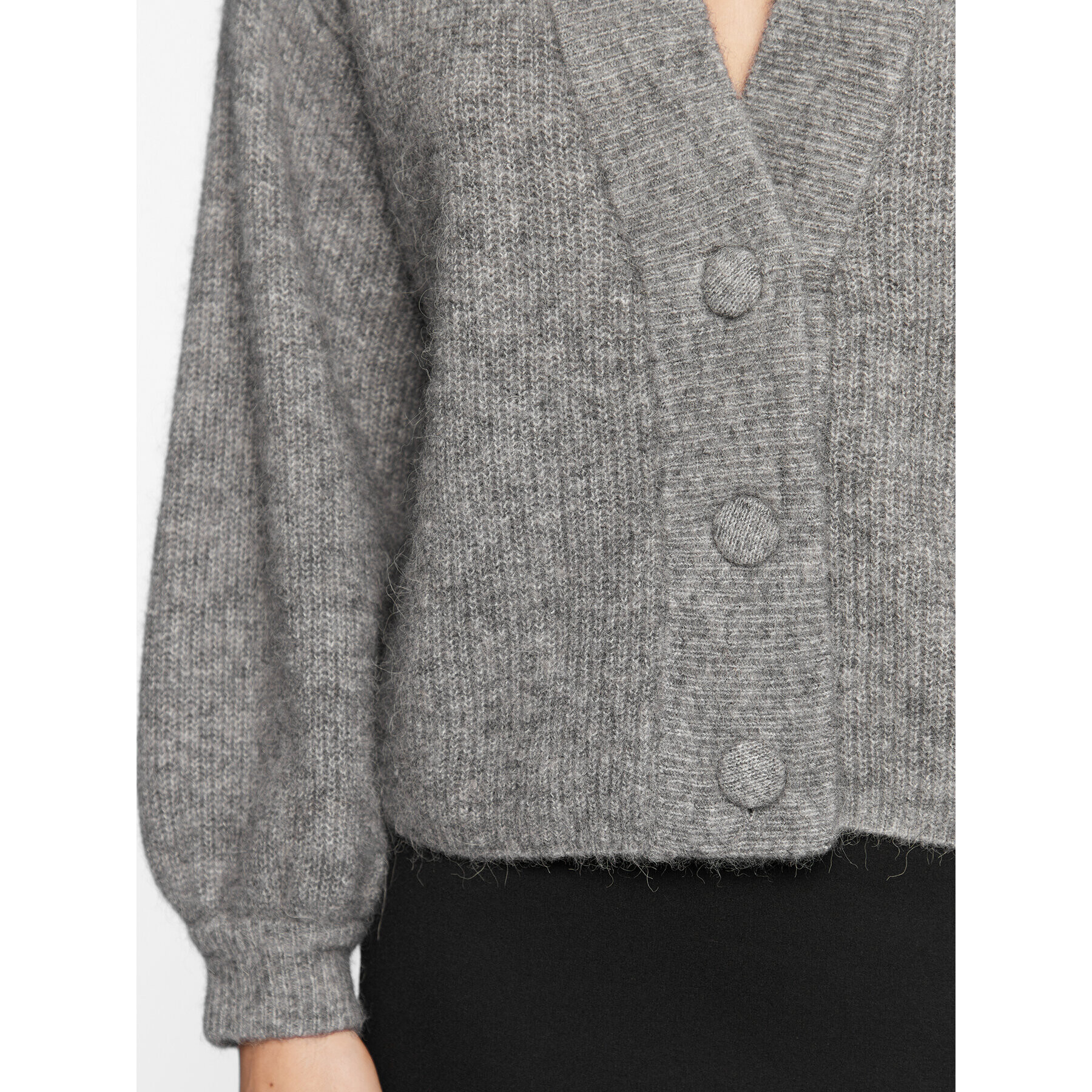 Gestuz Cardigan Alpha 10905933 Gri Regular Fit - Pled.ro