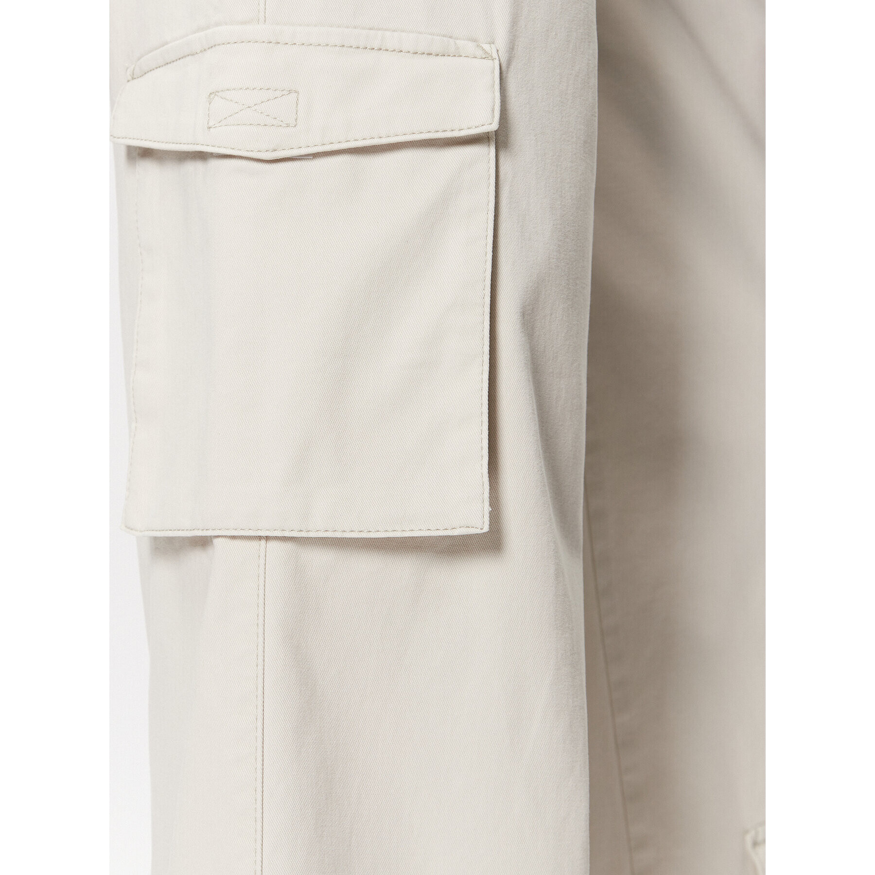 Gestuz Pantaloni din material Candace 10907045 Écru Regular Fit - Pled.ro