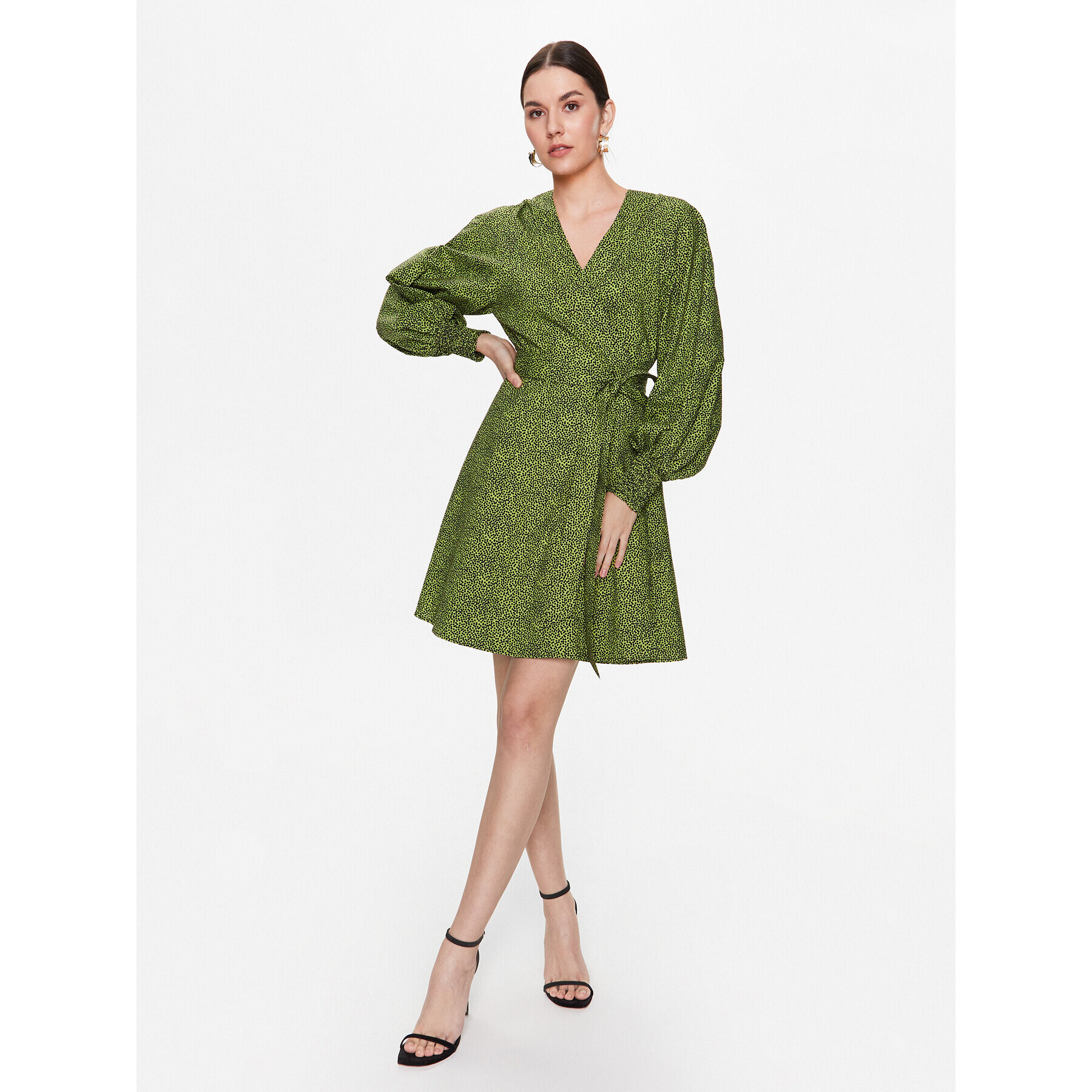 Gestuz Rochie de zi Calliope 10906954 Verde Regular Fit - Pled.ro