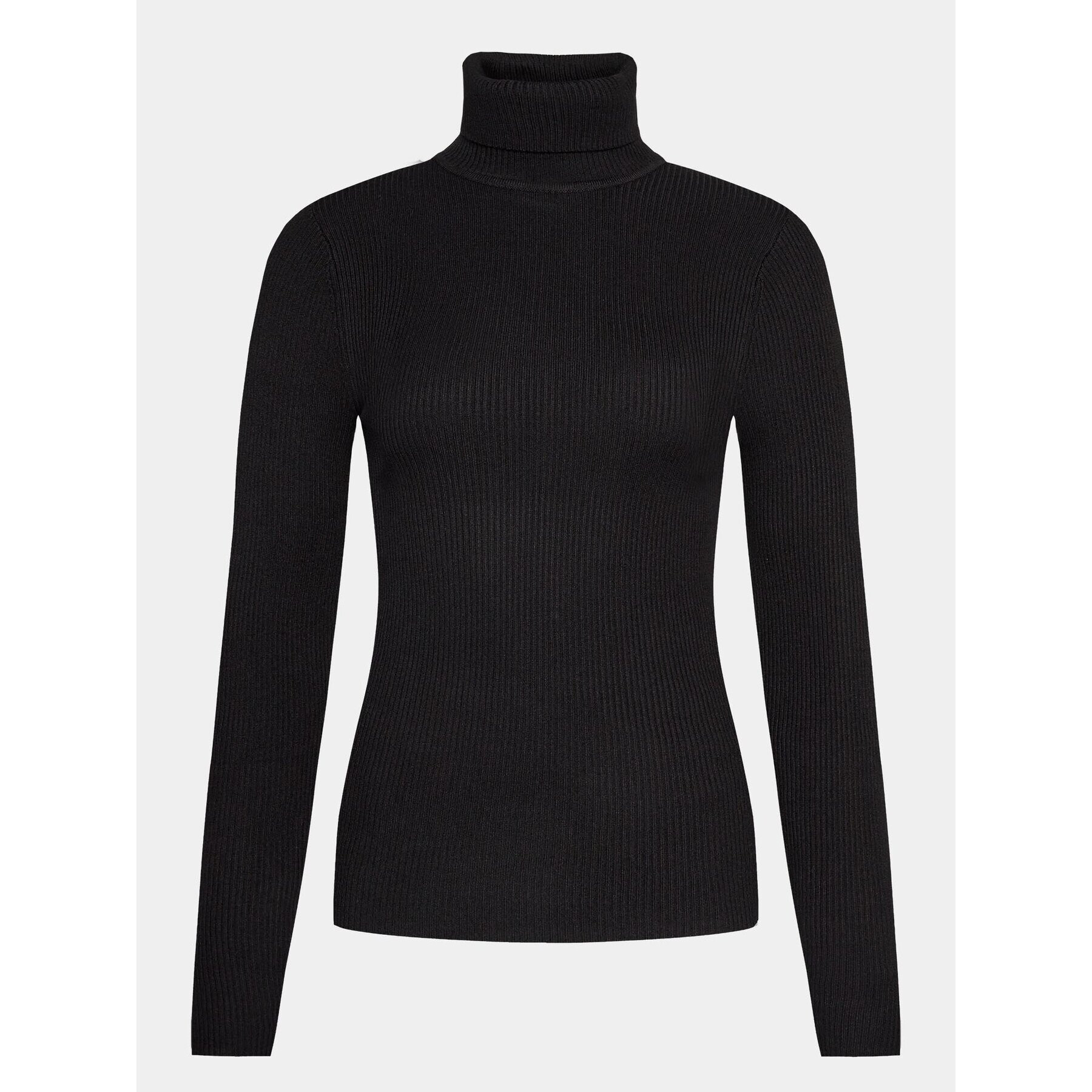 Gina Tricot Bluză cu gât 20625 Negru Regular Fit - Pled.ro