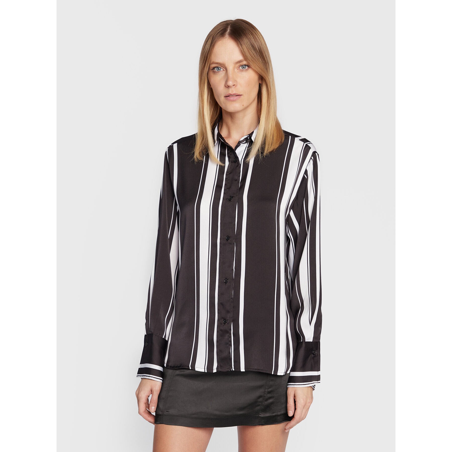 Gina Tricot Cămașă Gabriella 18502 Negru Regular Fit - Pled.ro