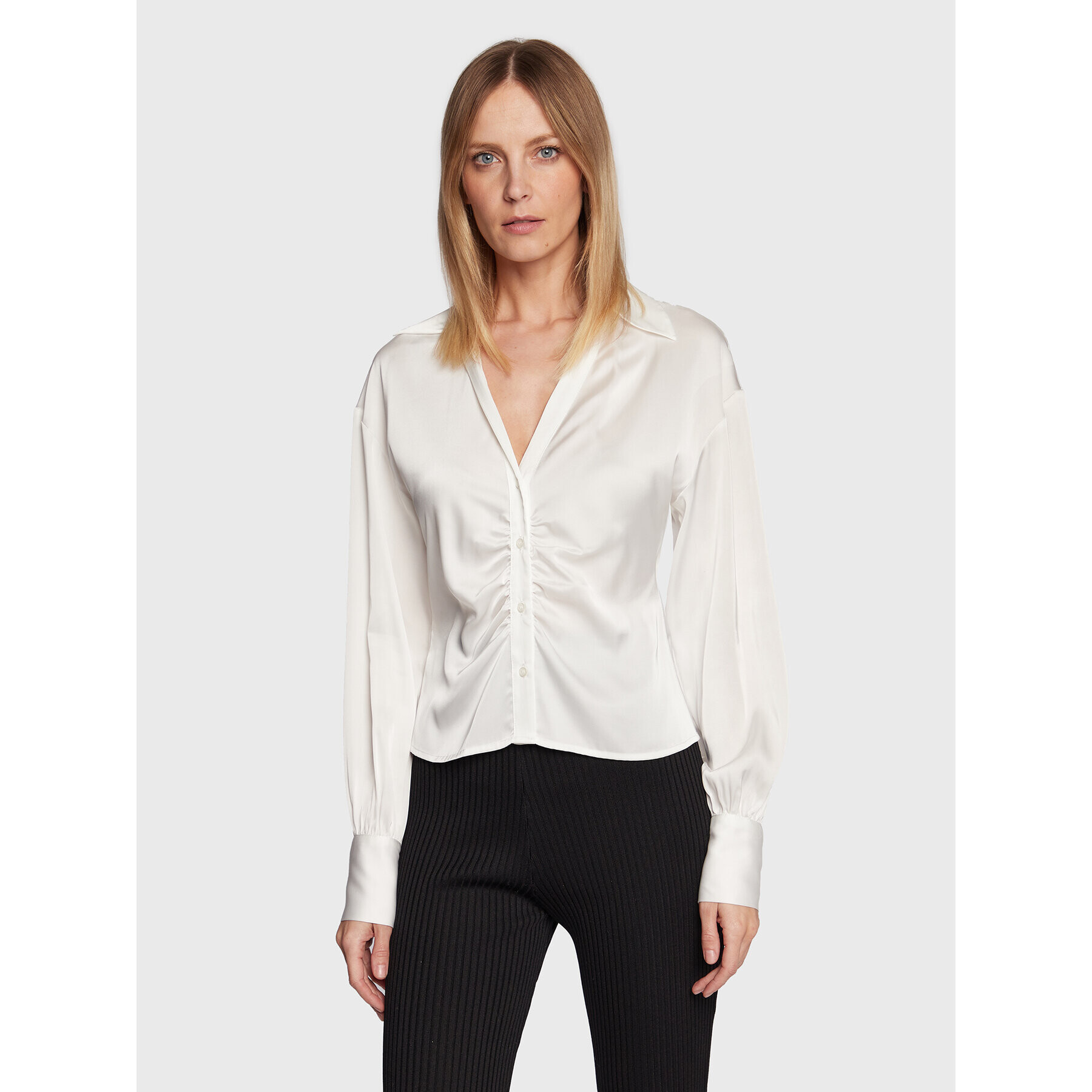 Gina Tricot Cămașă Sivan 18582 Alb Regular Fit - Pled.ro