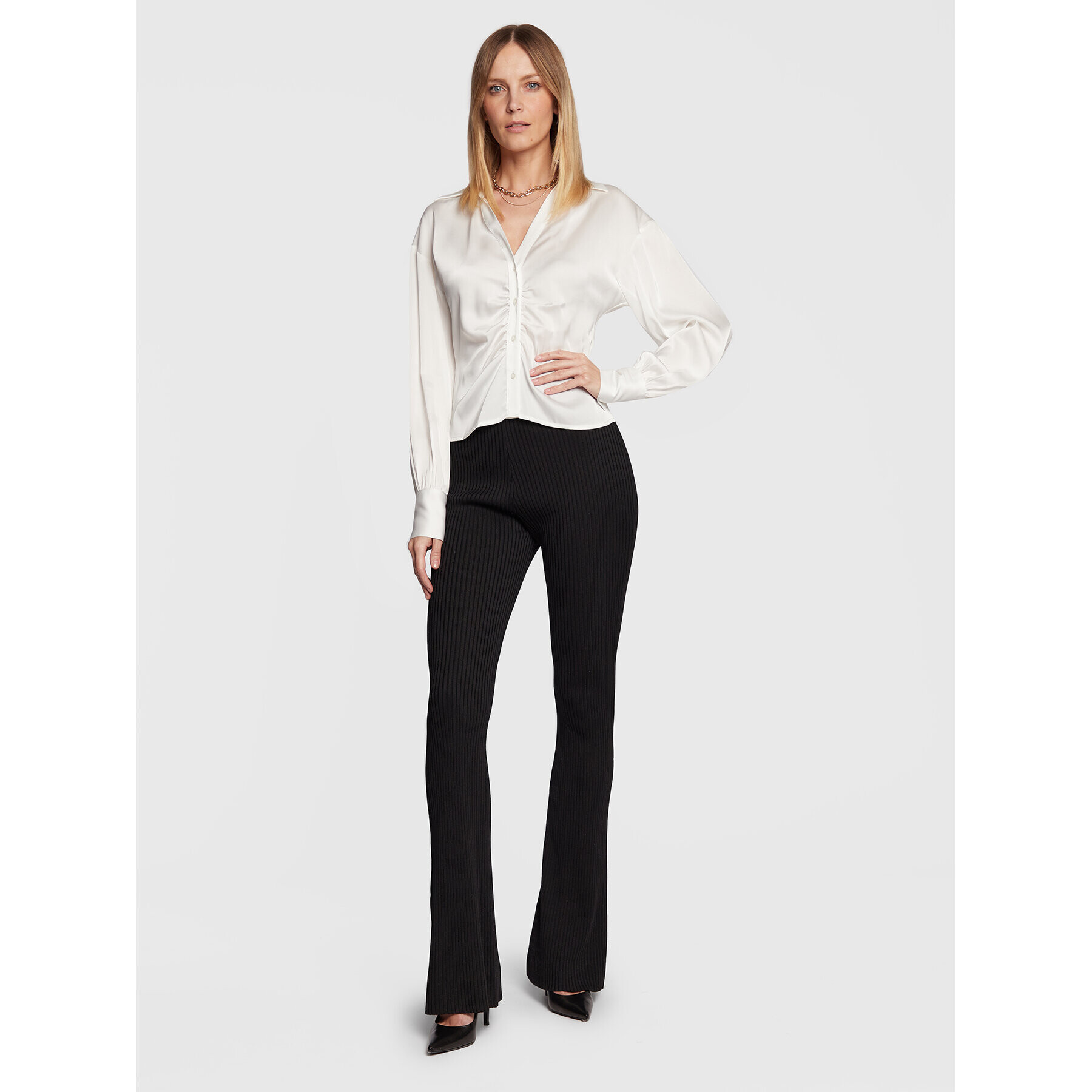 Gina Tricot Cămașă Sivan 18582 Alb Regular Fit - Pled.ro