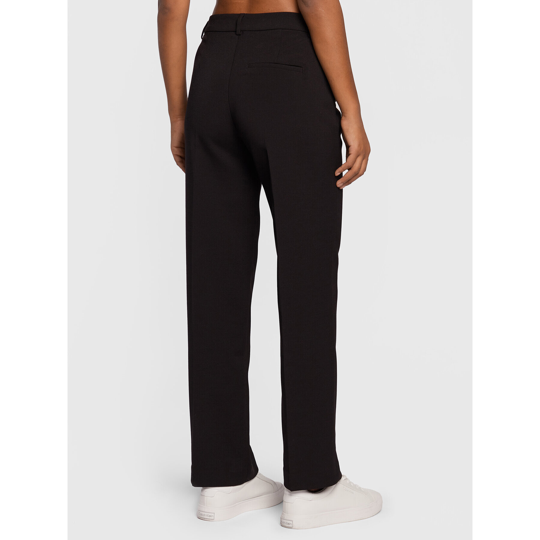 Gina Tricot Pantaloni din material 13672 Negru Regular Fit - Pled.ro