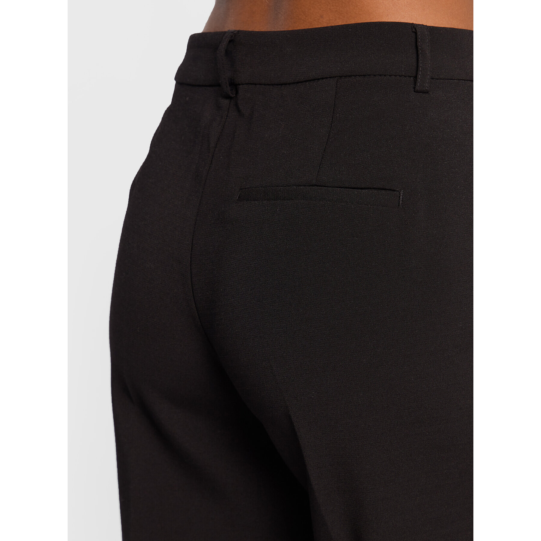 Gina Tricot Pantaloni din material 13672 Negru Regular Fit - Pled.ro