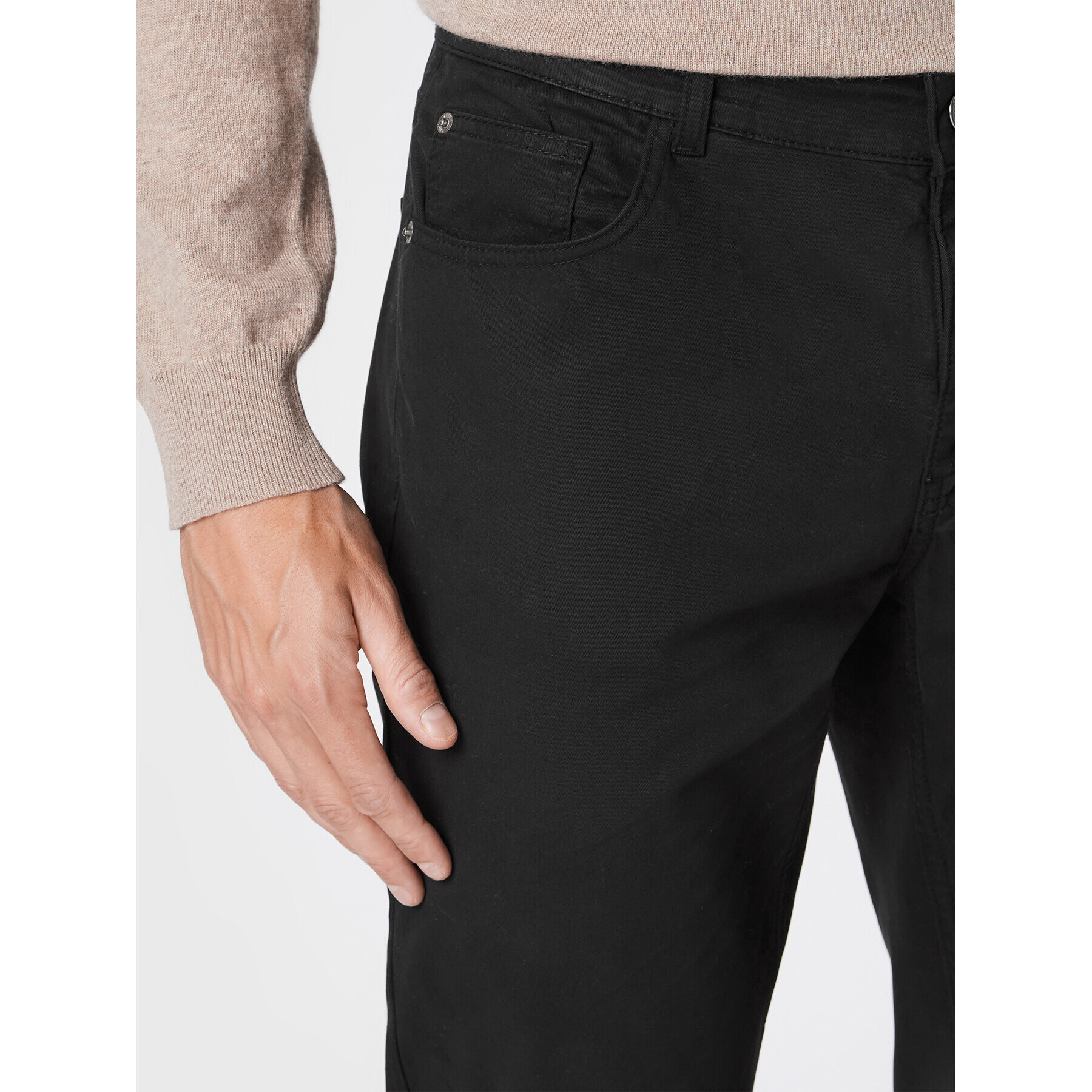 Gino Rossi Pantaloni din material Tesero GR22-SPMJ507 Negru Regular Fit - Pled.ro