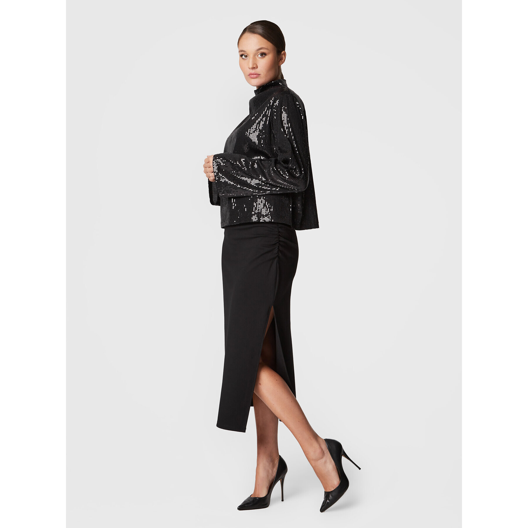 Glamorous Bluză GS0424 Negru Regular Fit - Pled.ro