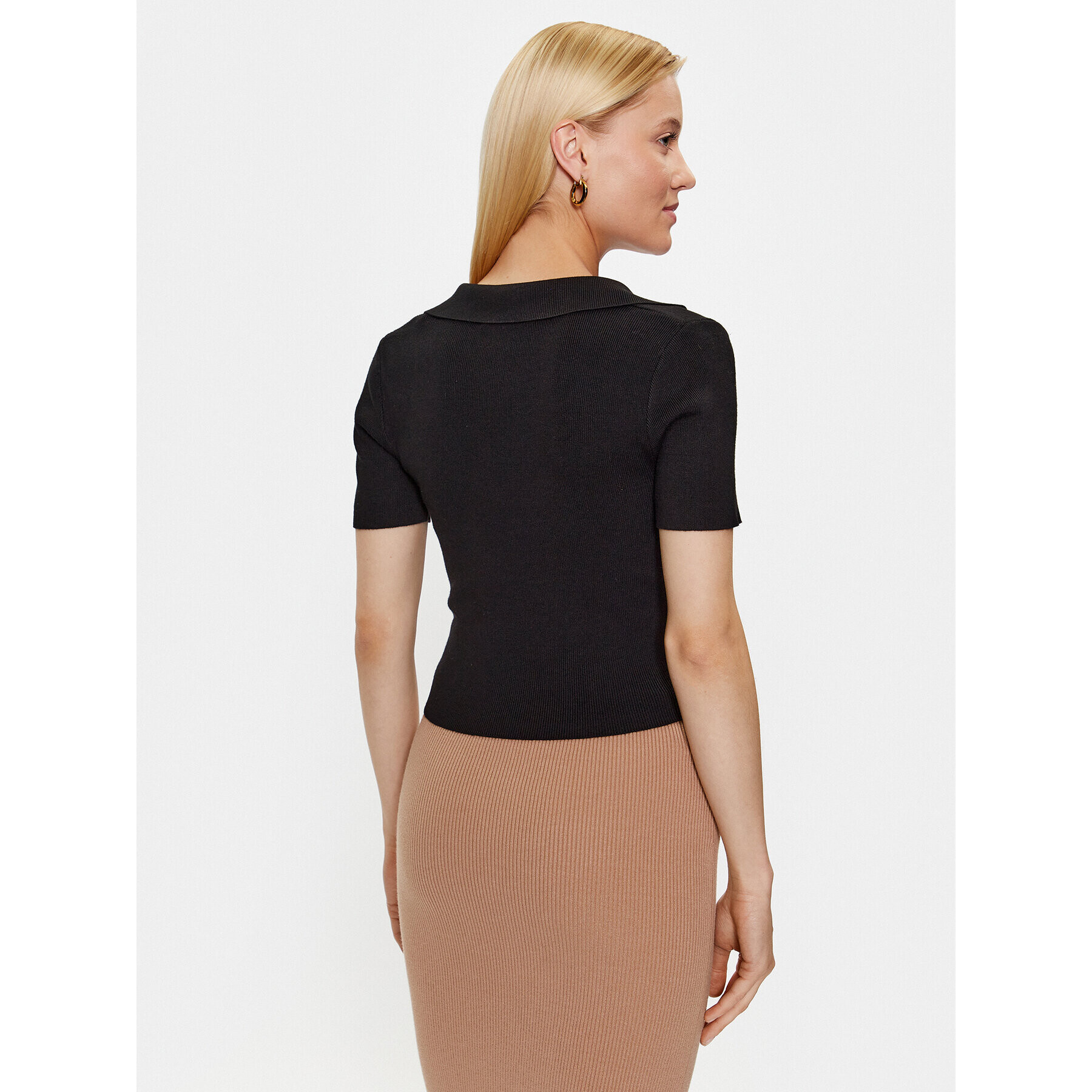 Glamorous Bluză TM0538 Negru Slim Fit - Pled.ro