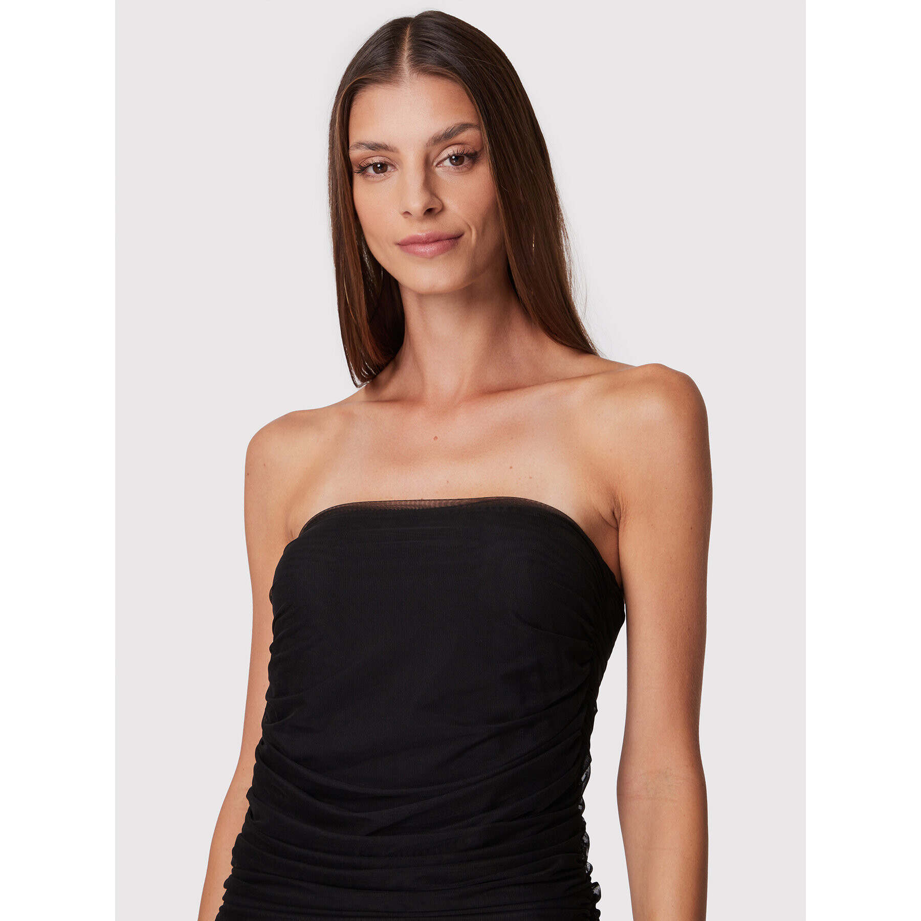 Glamorous fustă din tulle GS0435 Negru Slim Fit - Pled.ro