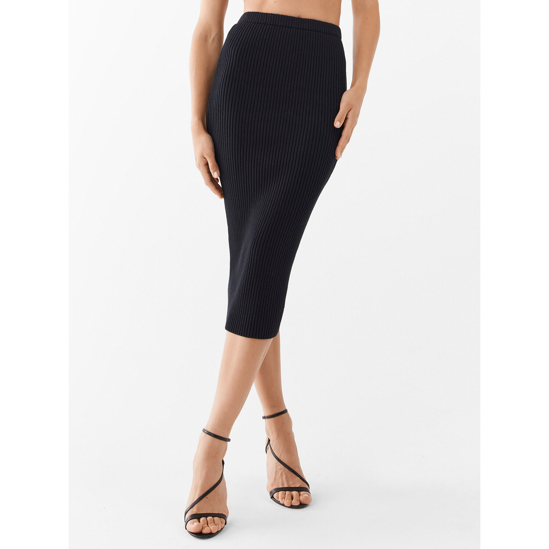 Glamorous Fustă tip creion KA6961 Negru Slim Fit - Pled.ro