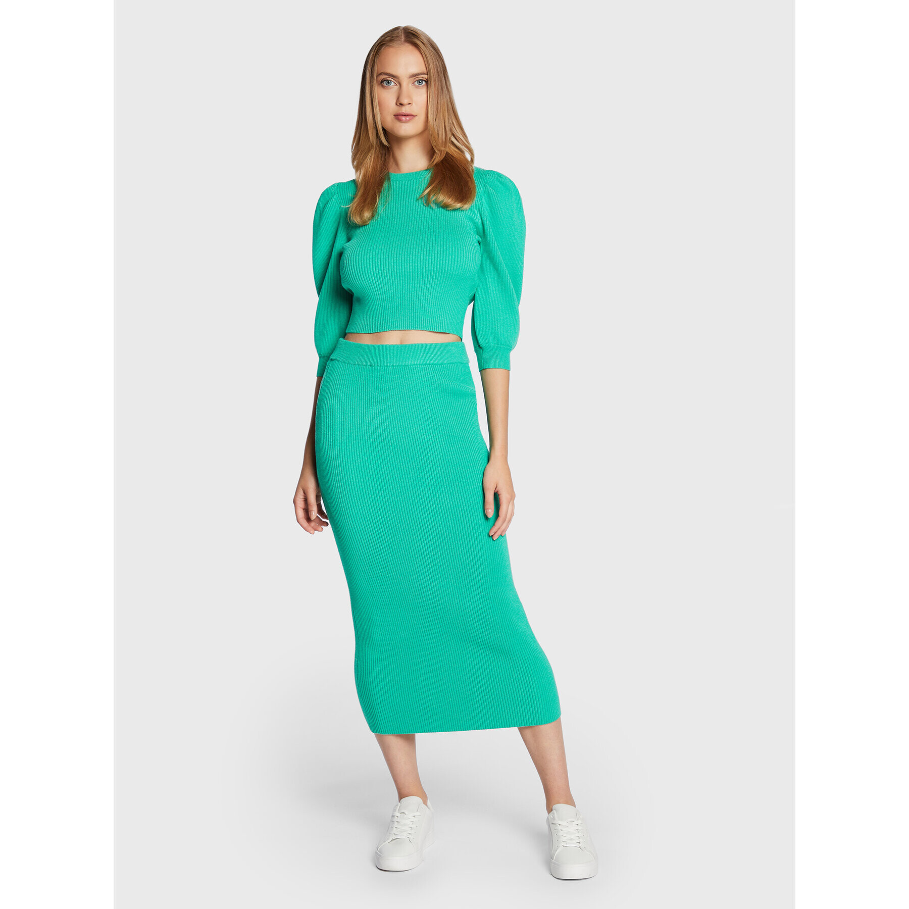 Glamorous Fustă tip creion CK5872 Verde Slim Fit - Pled.ro