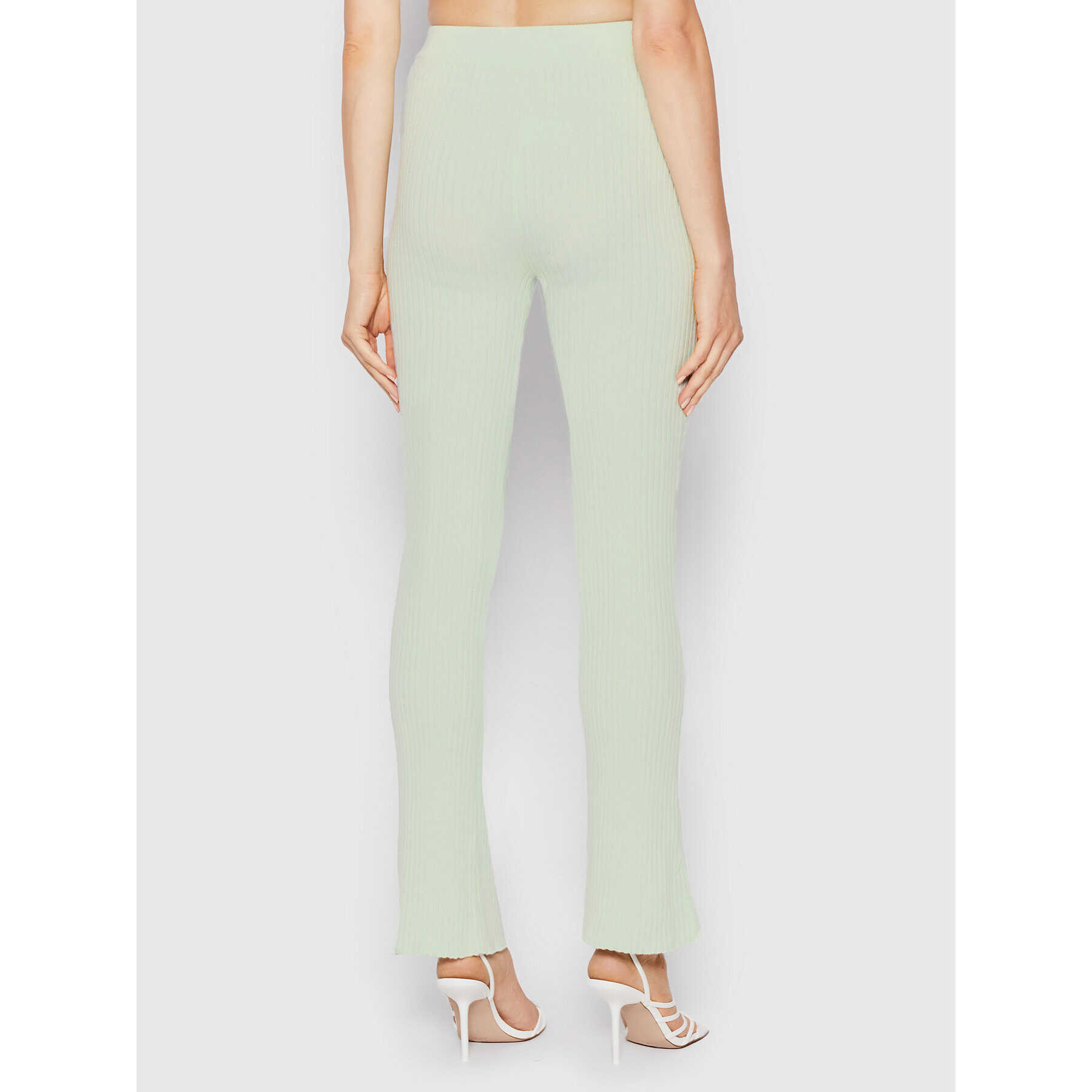 Glamorous Pantaloni tricotați AN4192 Verde Slim Fit - Pled.ro