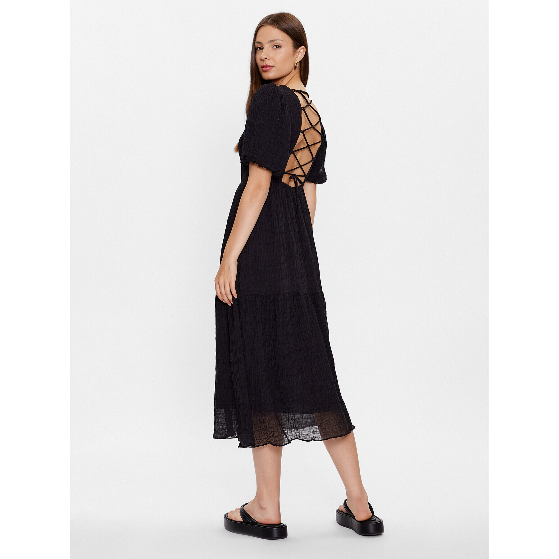 Glamorous Rochie de zi CK6599 Negru Regular Fit - Pled.ro